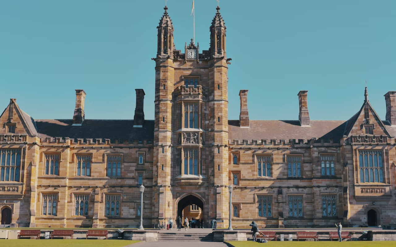 Historic Buildings. University of Sydney Quadrangle Clocktower., Great Hall, Mc Laurin Hall, Philosophy Common Room.