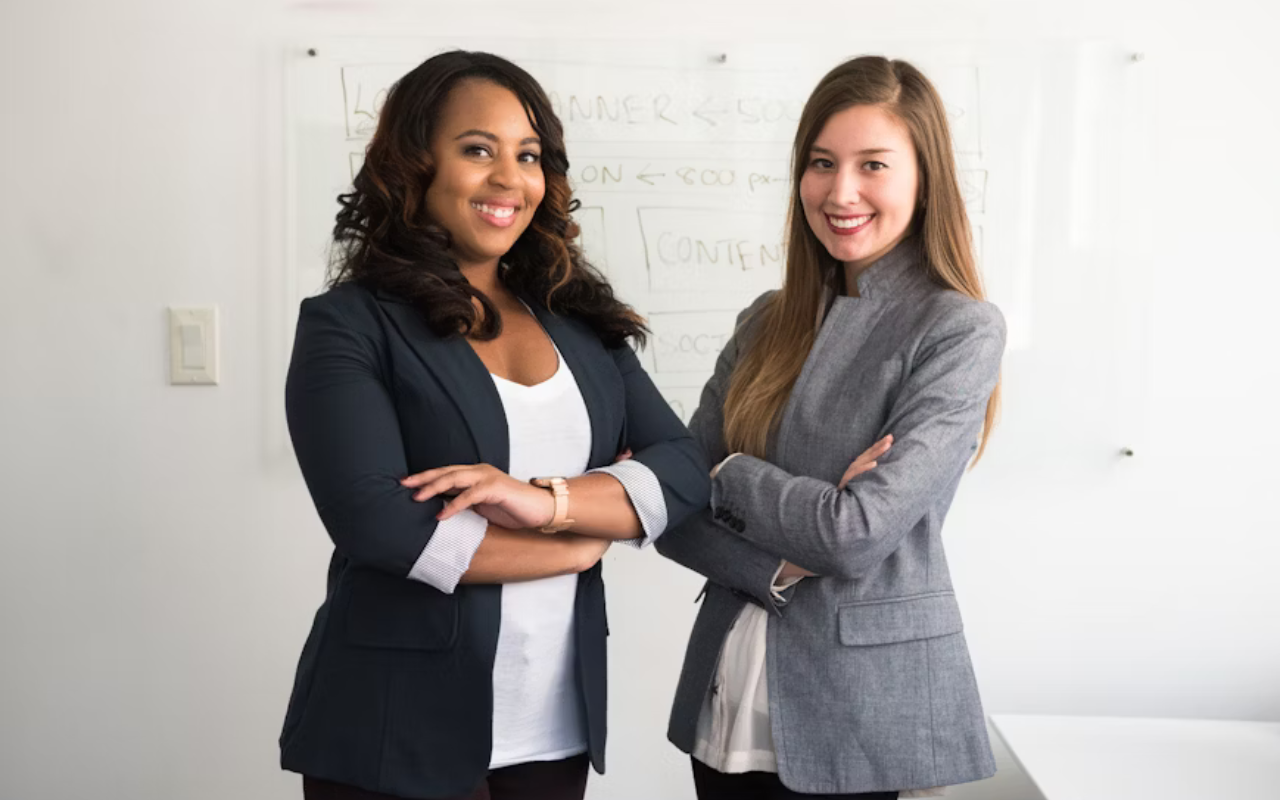 Two spa sales women professional photo