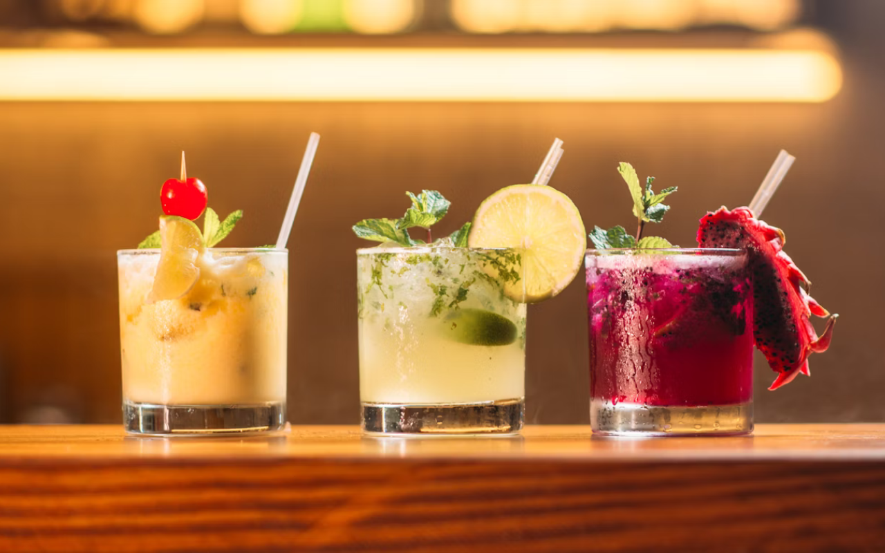 fancy, high-end cocktails