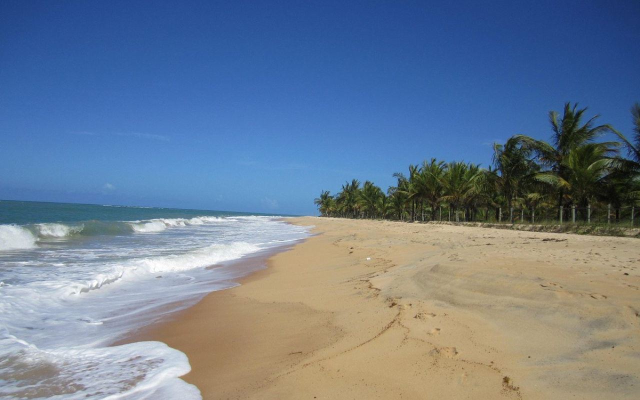 beach in Trancoso, Brazil