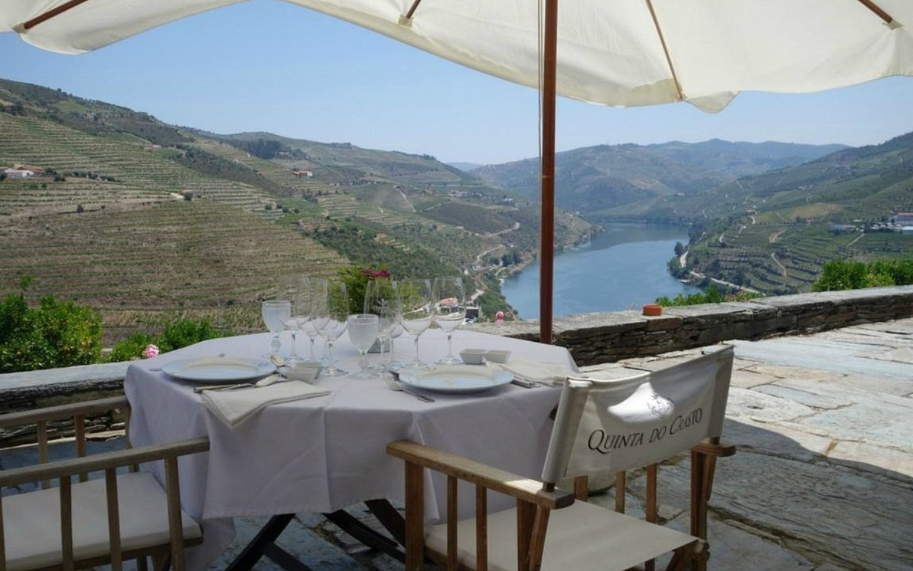 View from the winery Quinta do Crasto in Portugal