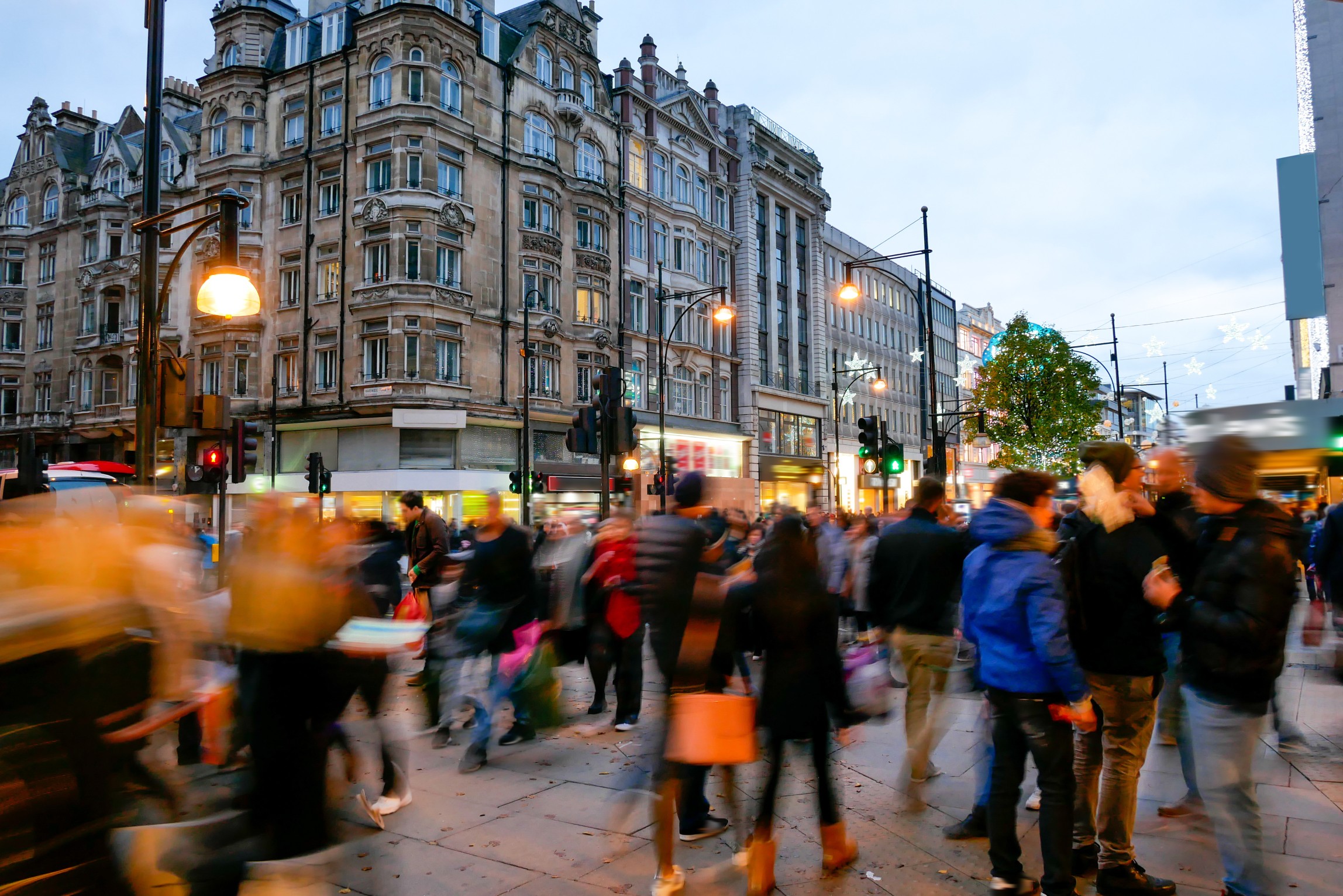 Shopping on Oxford Street London