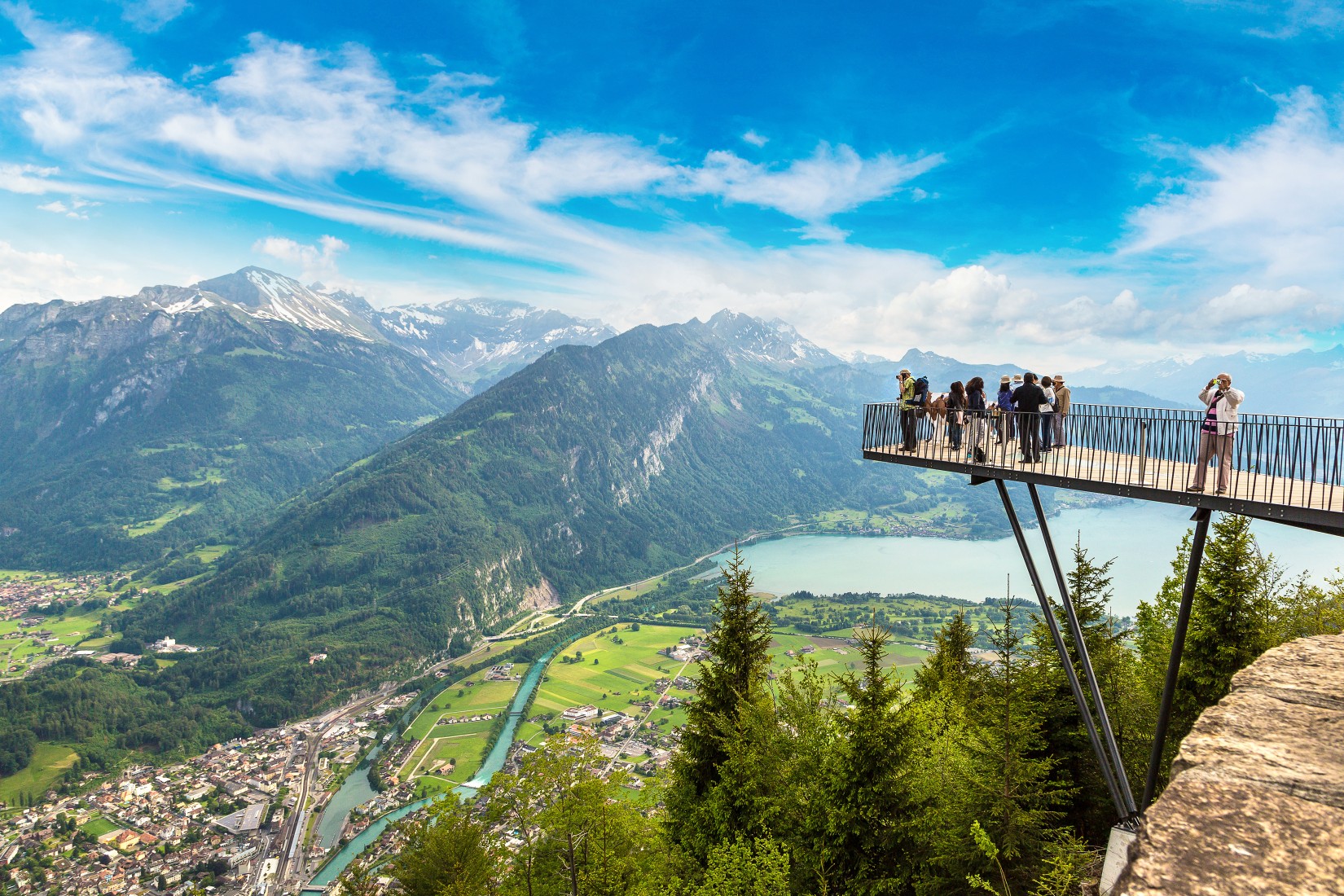 Observation deck in Interlaken