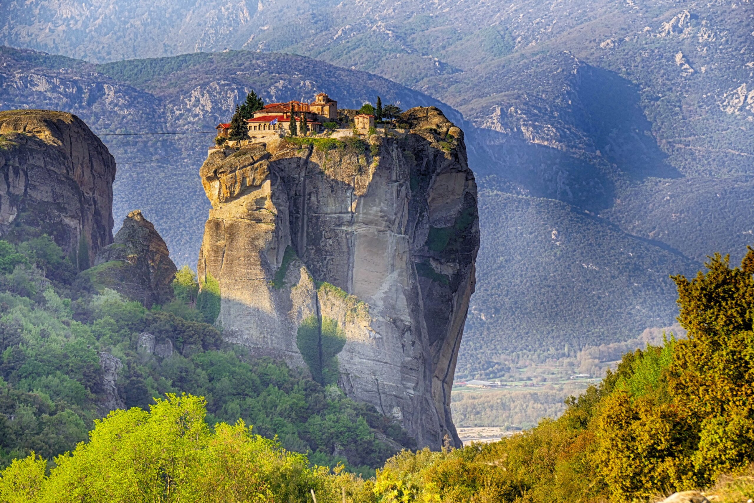 Meteora is included in the UNESCO World Heritage Site. Meteora is a big monastery complex including nine reserved monastery built on top of difficult high cliffs resembling stone pillars 400 meters