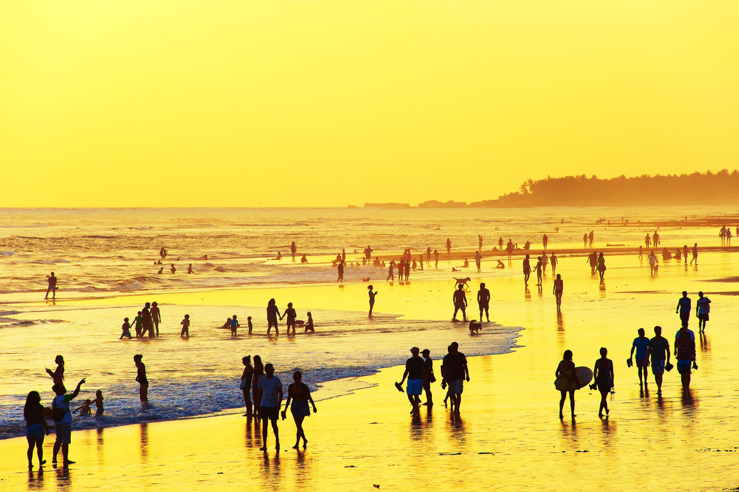 Walking on the beach. Bali