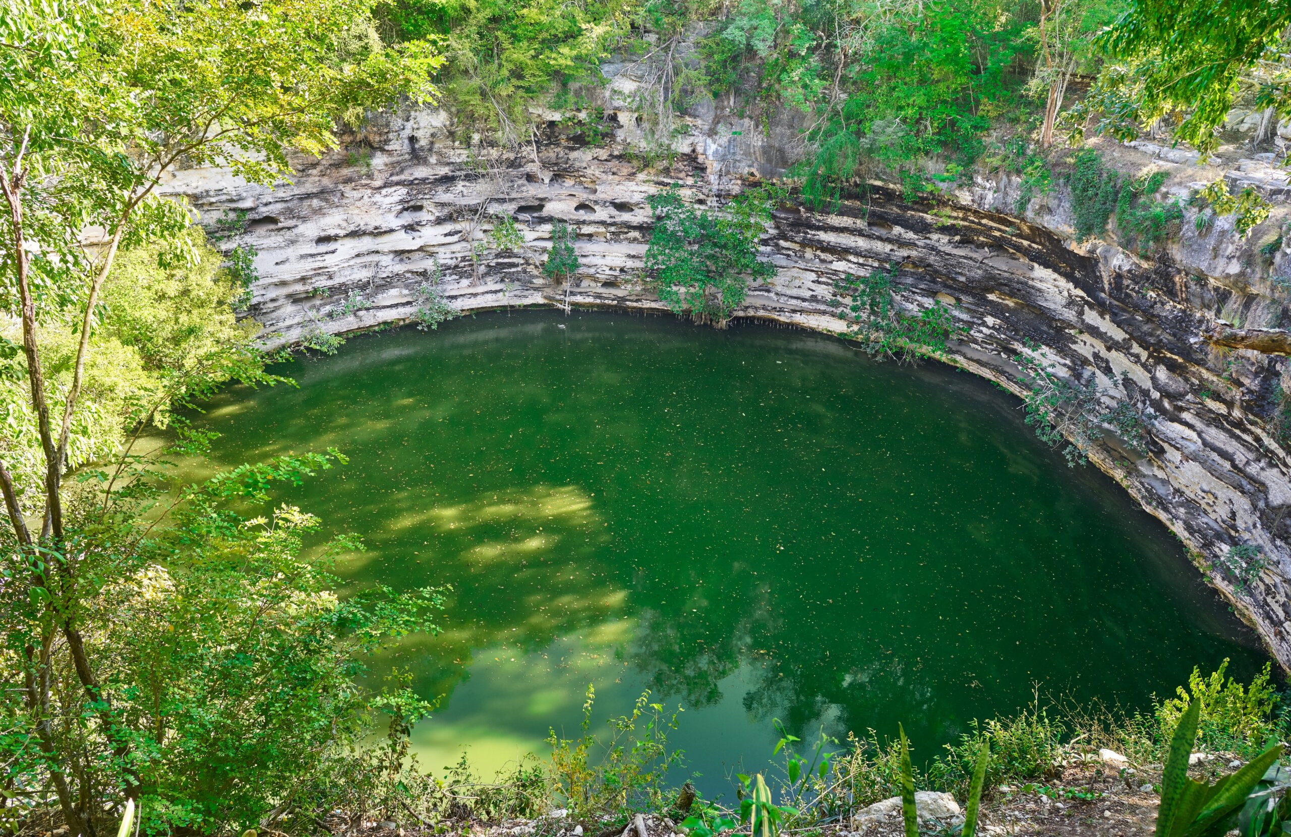 Cenote Sagrado sacred sinkhole Chichen Itza