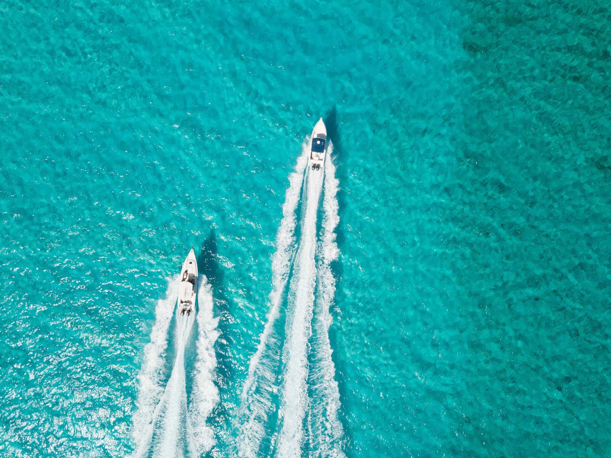 drone bird view of Exuma in the Bahamas. summer vacation