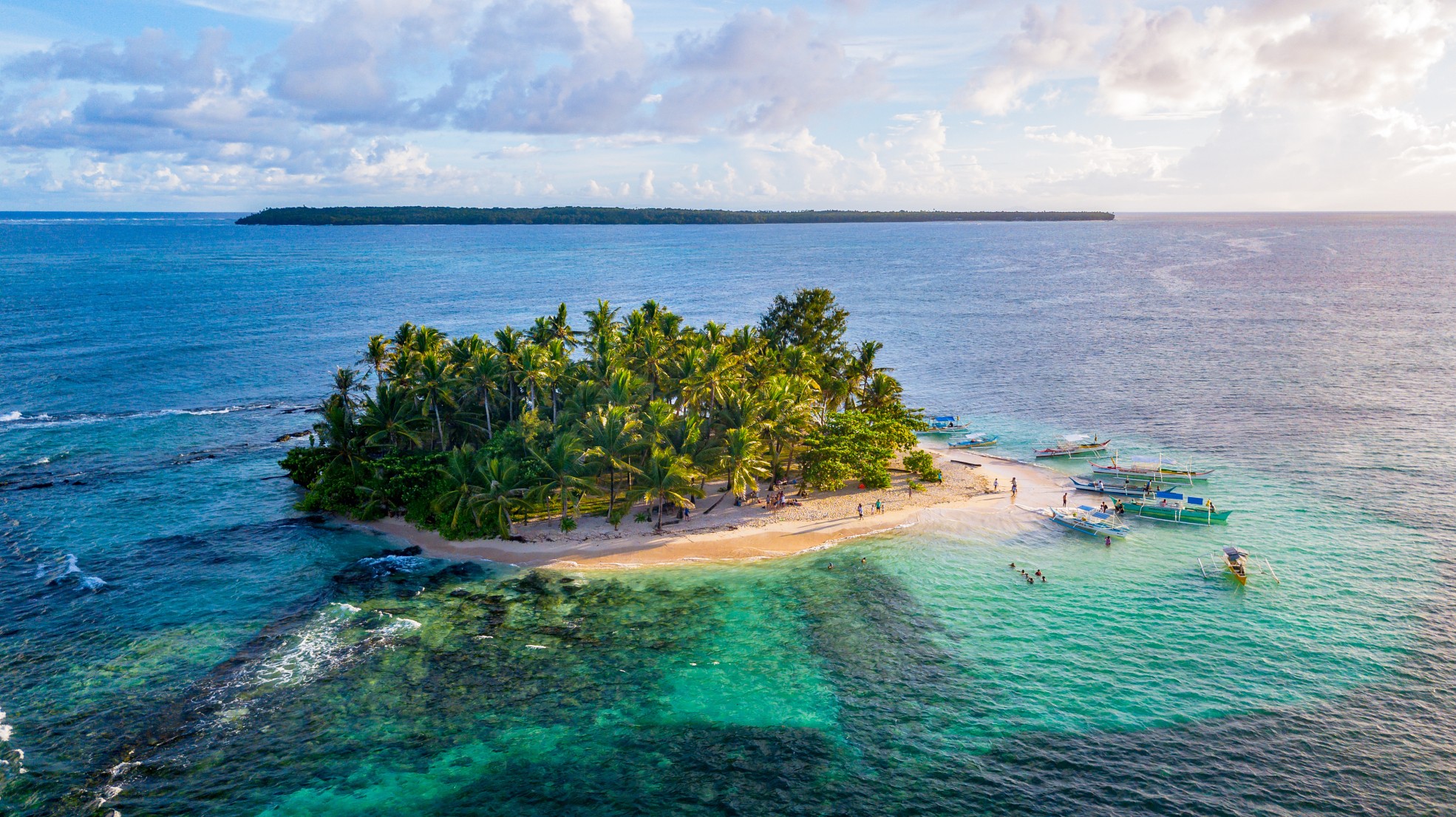 Stunning Siargao Island in the Philippines Drone View.