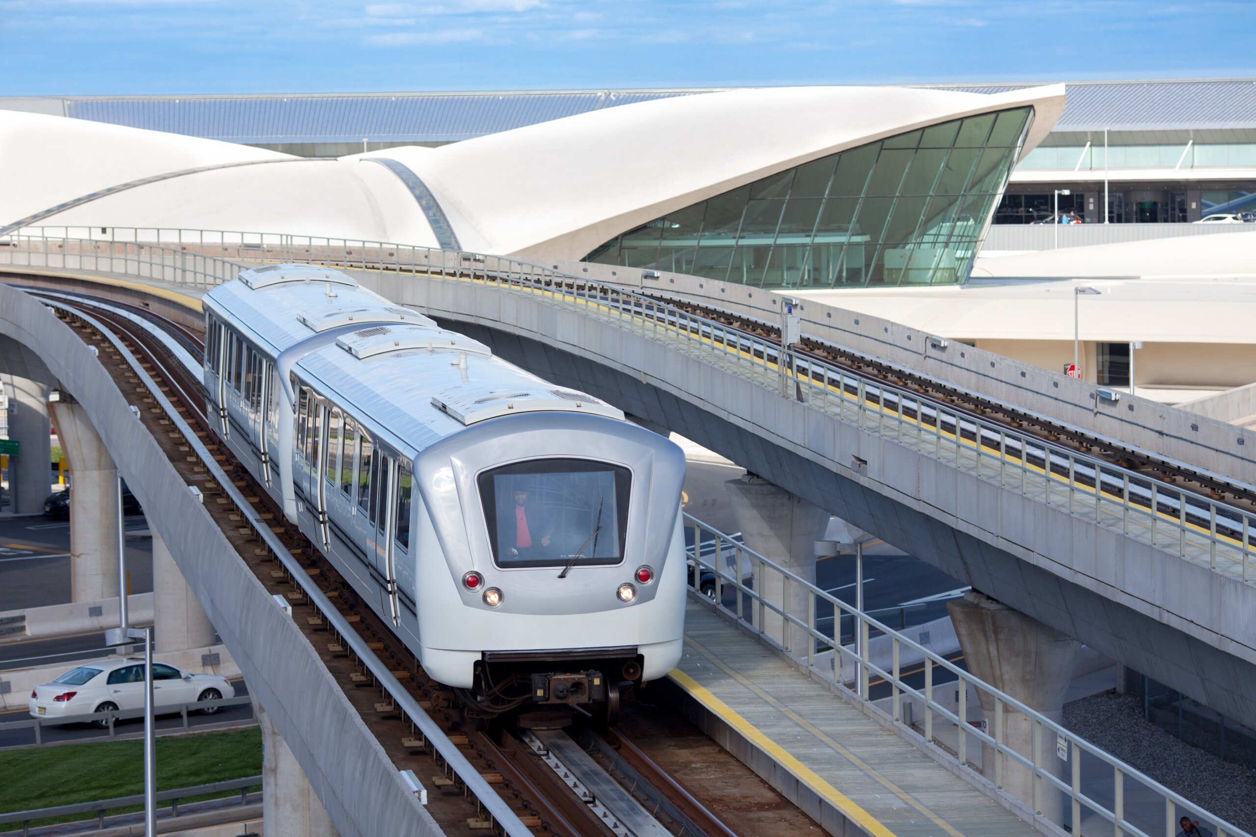 John F. Kennedy International Airport AirTrain in Queens, ranked among the worst airports for Labor Day weekend travel