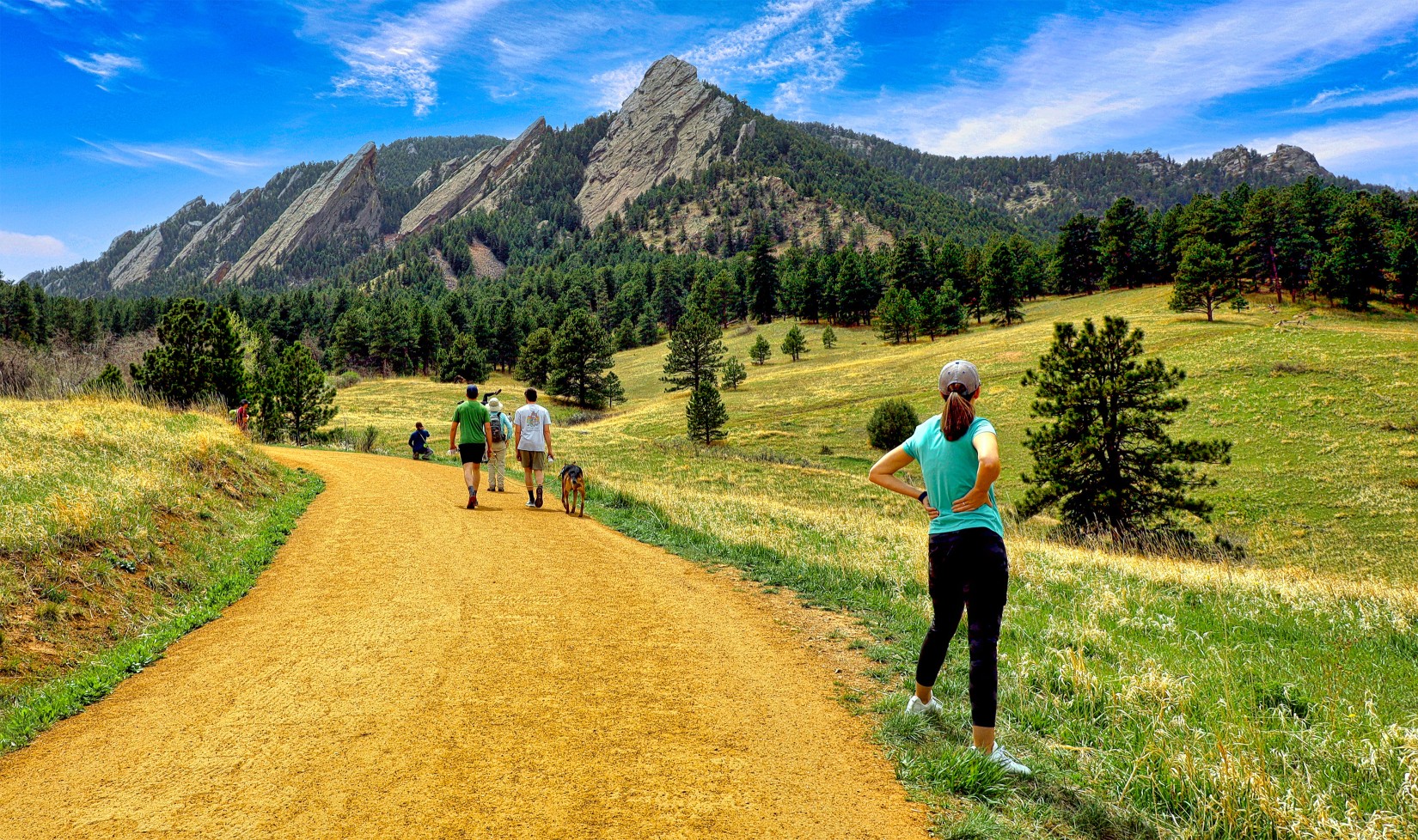 Visitors to Boulder, Colorado, often visit the Flatirons, stunning rock formations on the southwest side of town
