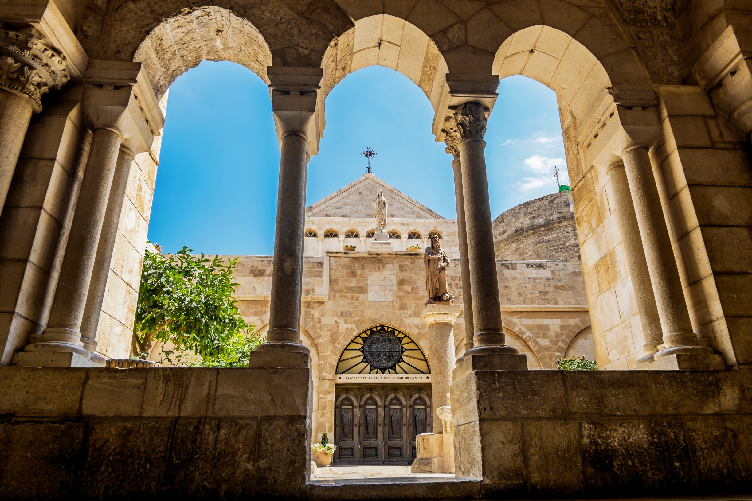 View of the Church of the Nativity Bethlehem