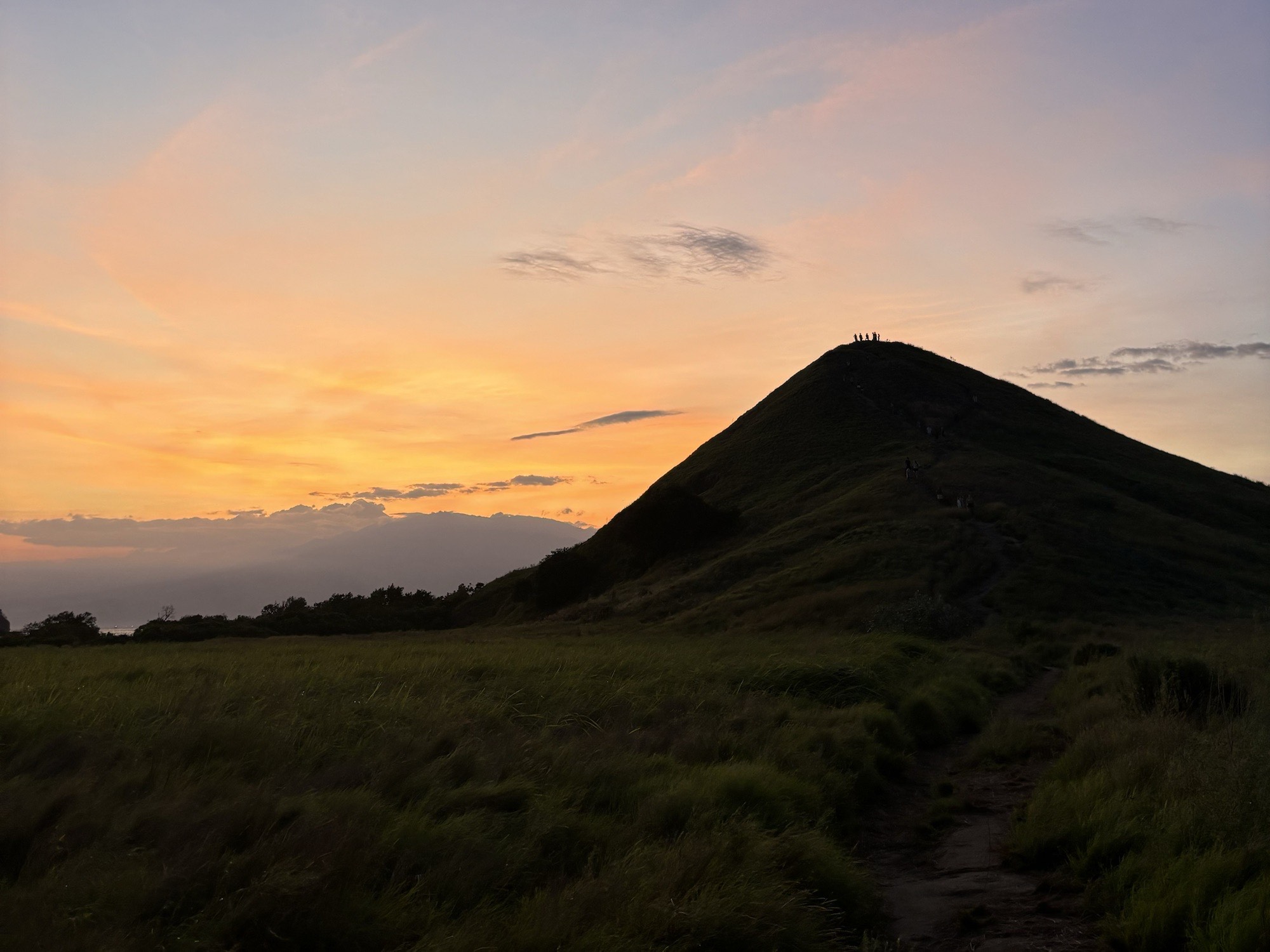 Day 1: Kenawa Island & Departure, Kenawa island hike at sunset 
