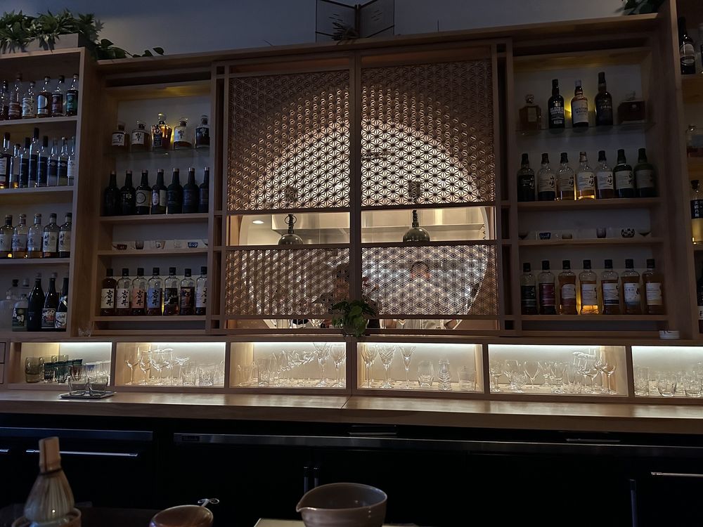 Interior of Kumiko bar in Chicago – elegant Japanese-inspired cocktail lounge with minimalist design