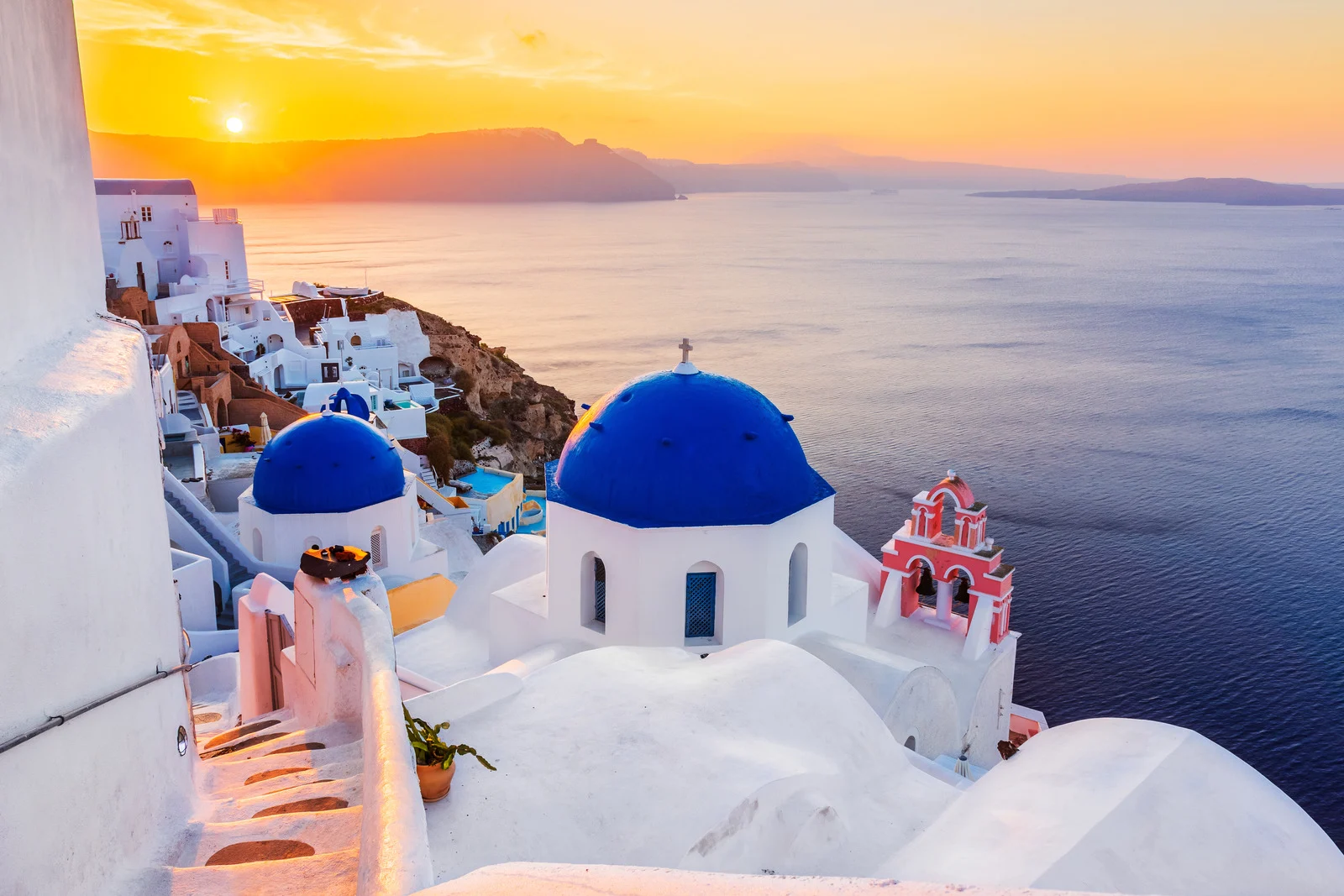 Santorini island in Greece