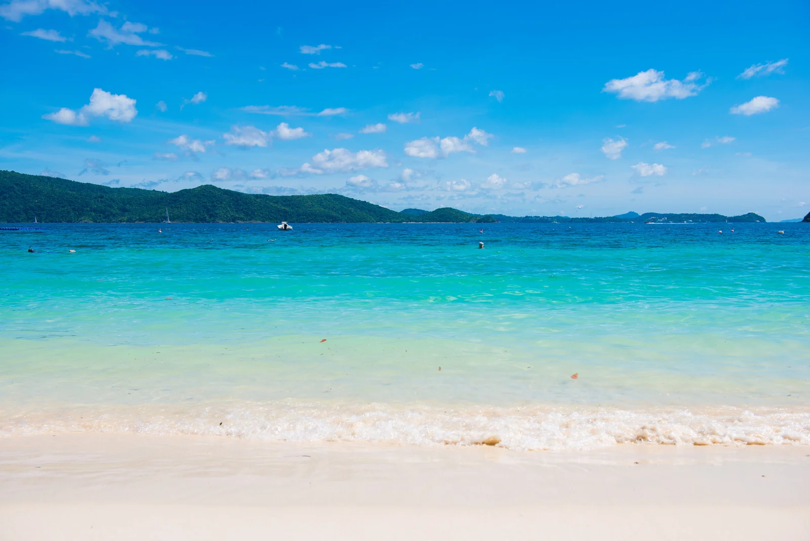 Banana Beach, Koh Hey Island, Phuket, Thailand – Clear blue water and jungle backdrop at Banana Beach, Koh Hey Island, Phuket.