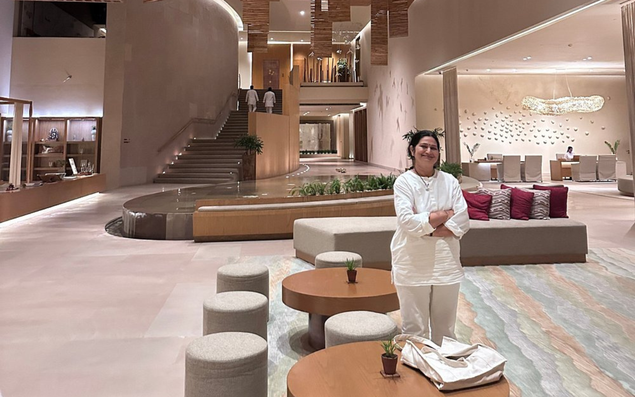 Interior of Six Senses Vana in Uttarakhand, India