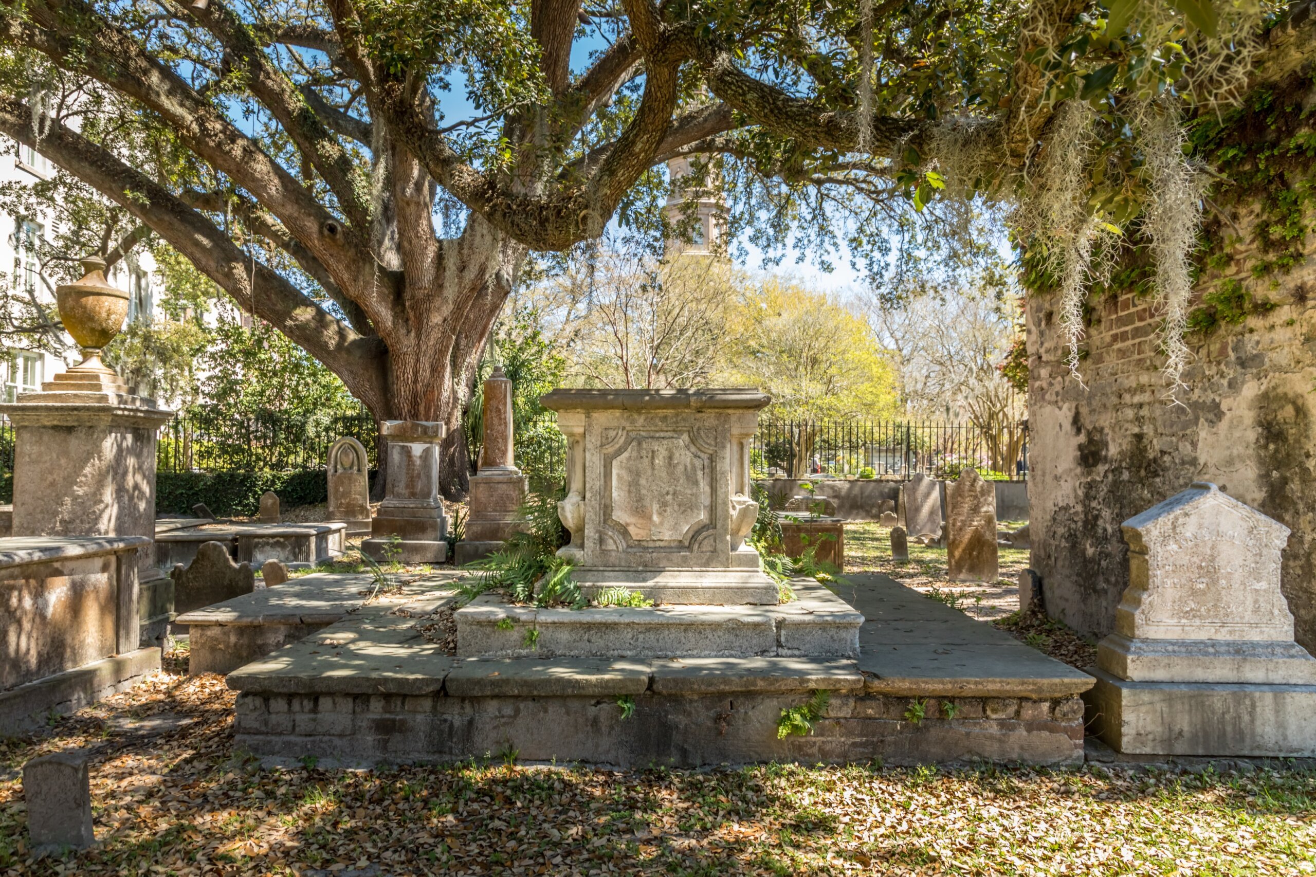 Old historic graveyard in Charleston, South Carolina
