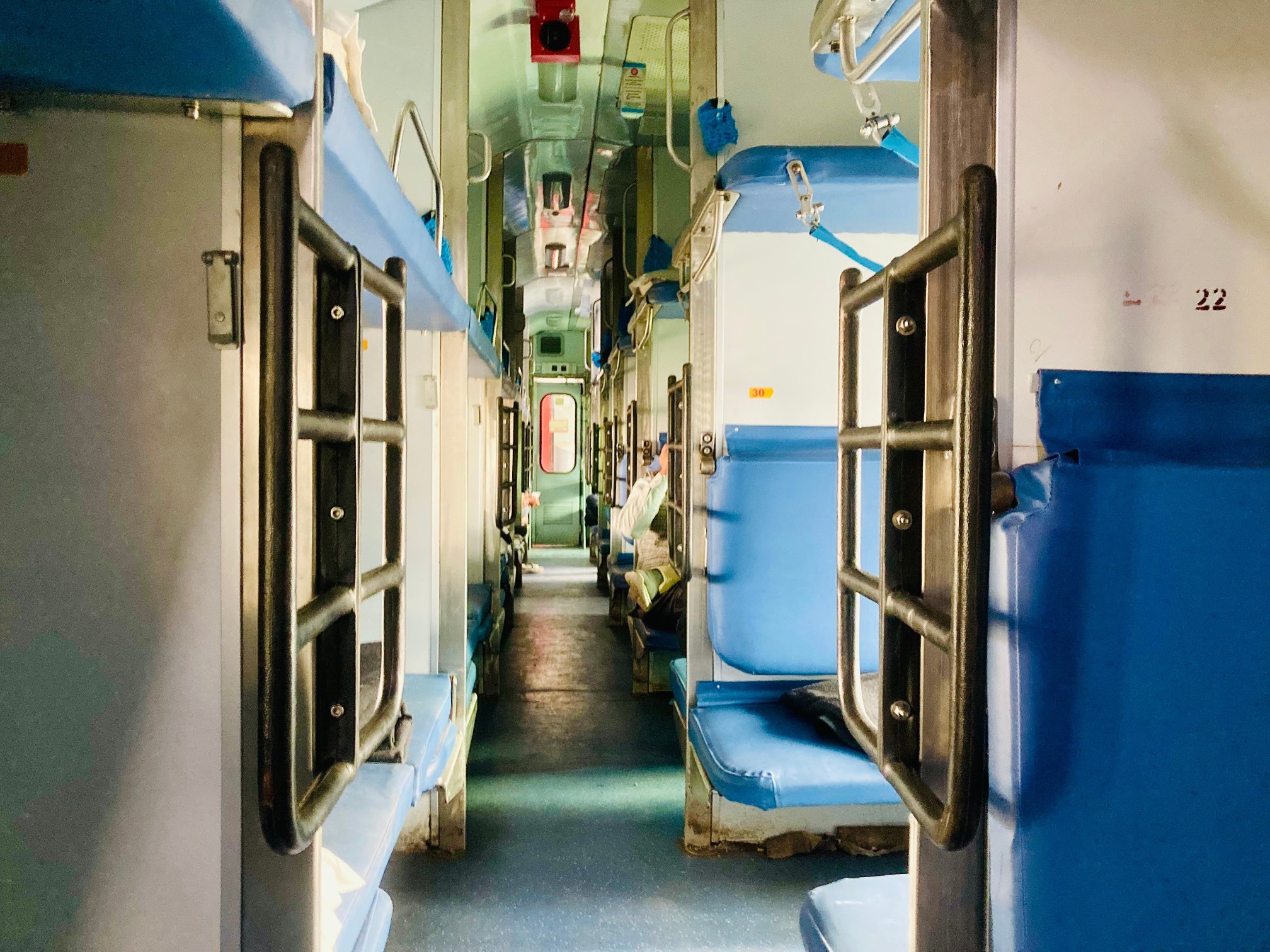 Inside the Shatabdi Express in India