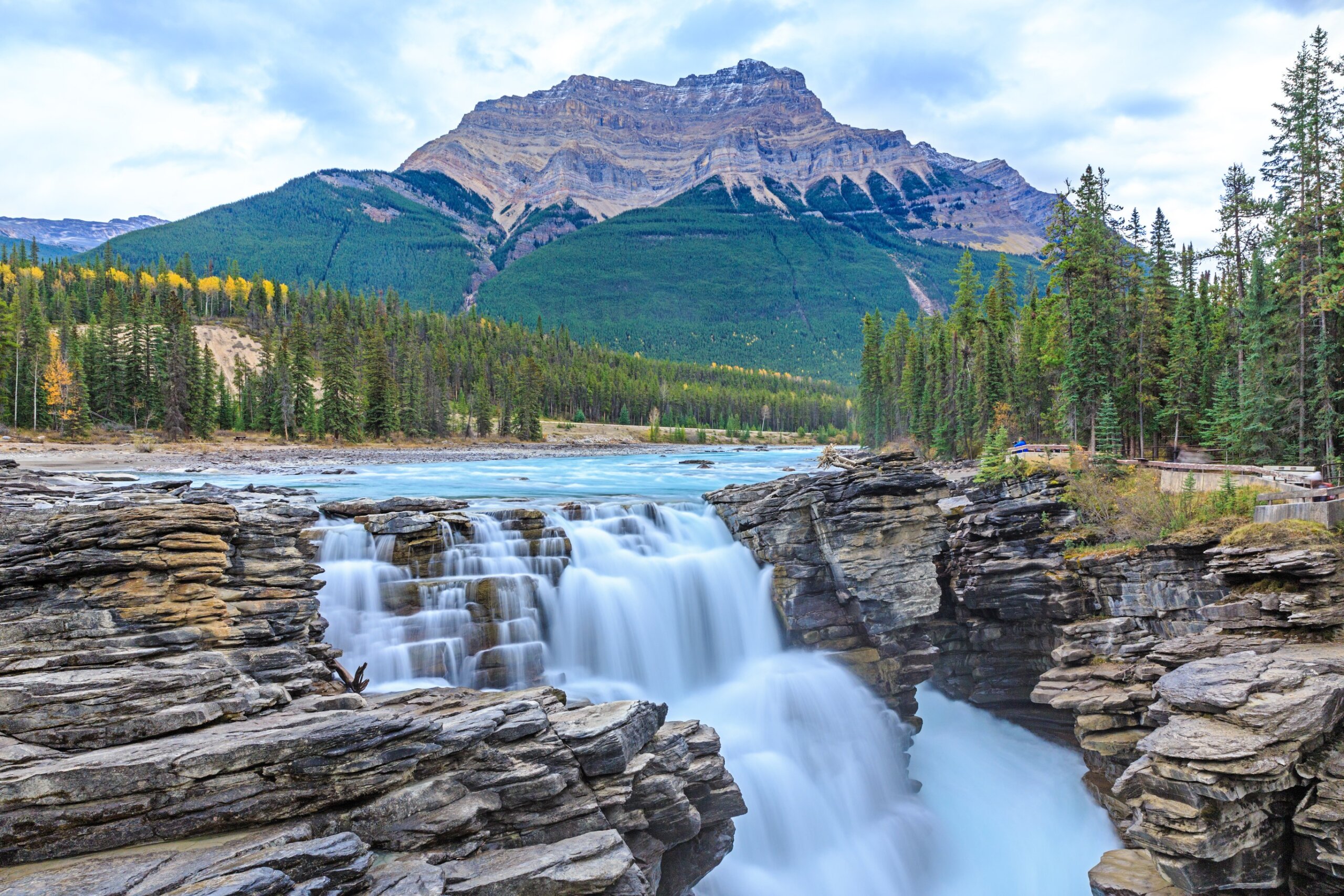Athabasca River waterfalls
