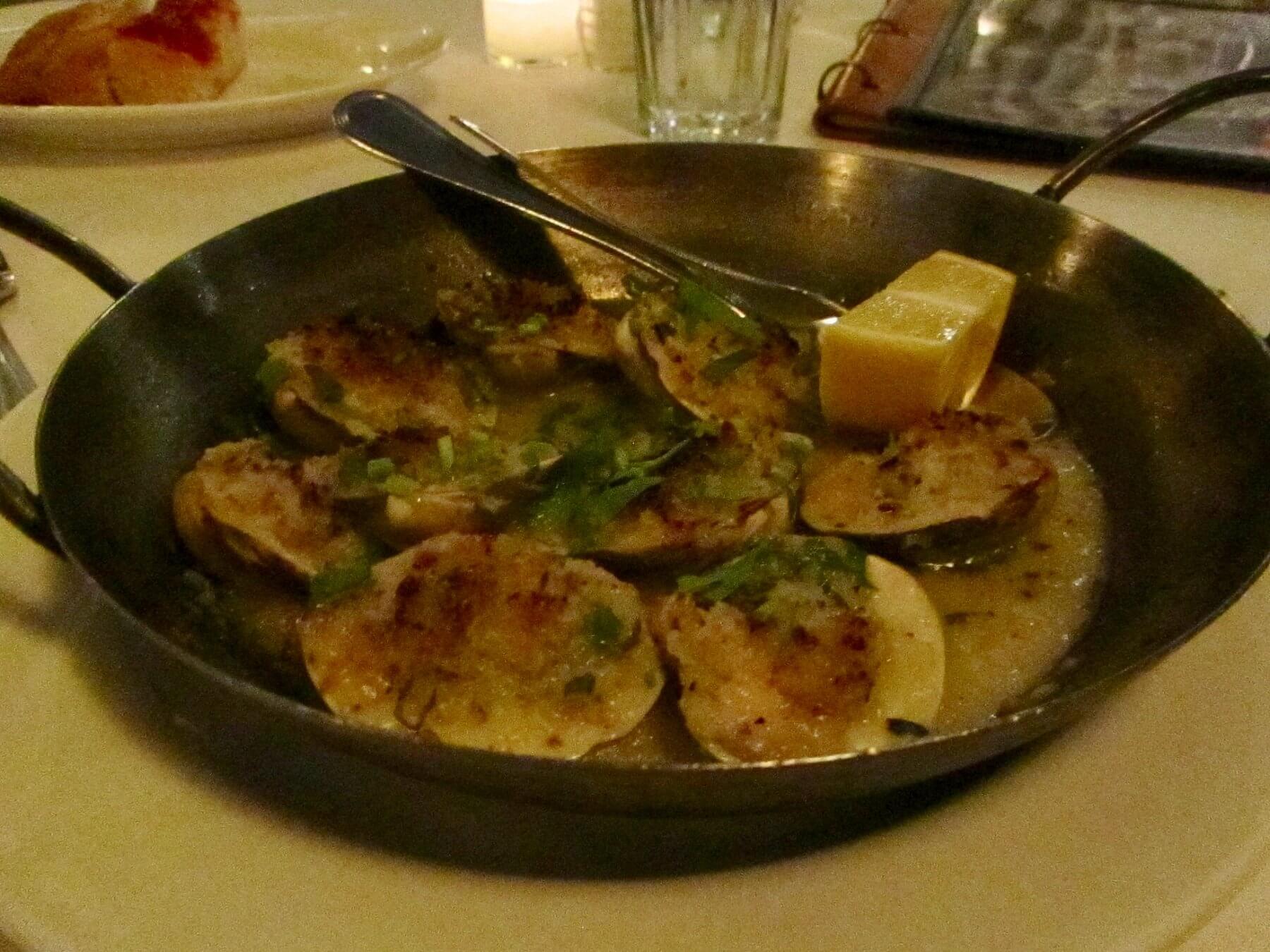 baked clams at emilio's ballato