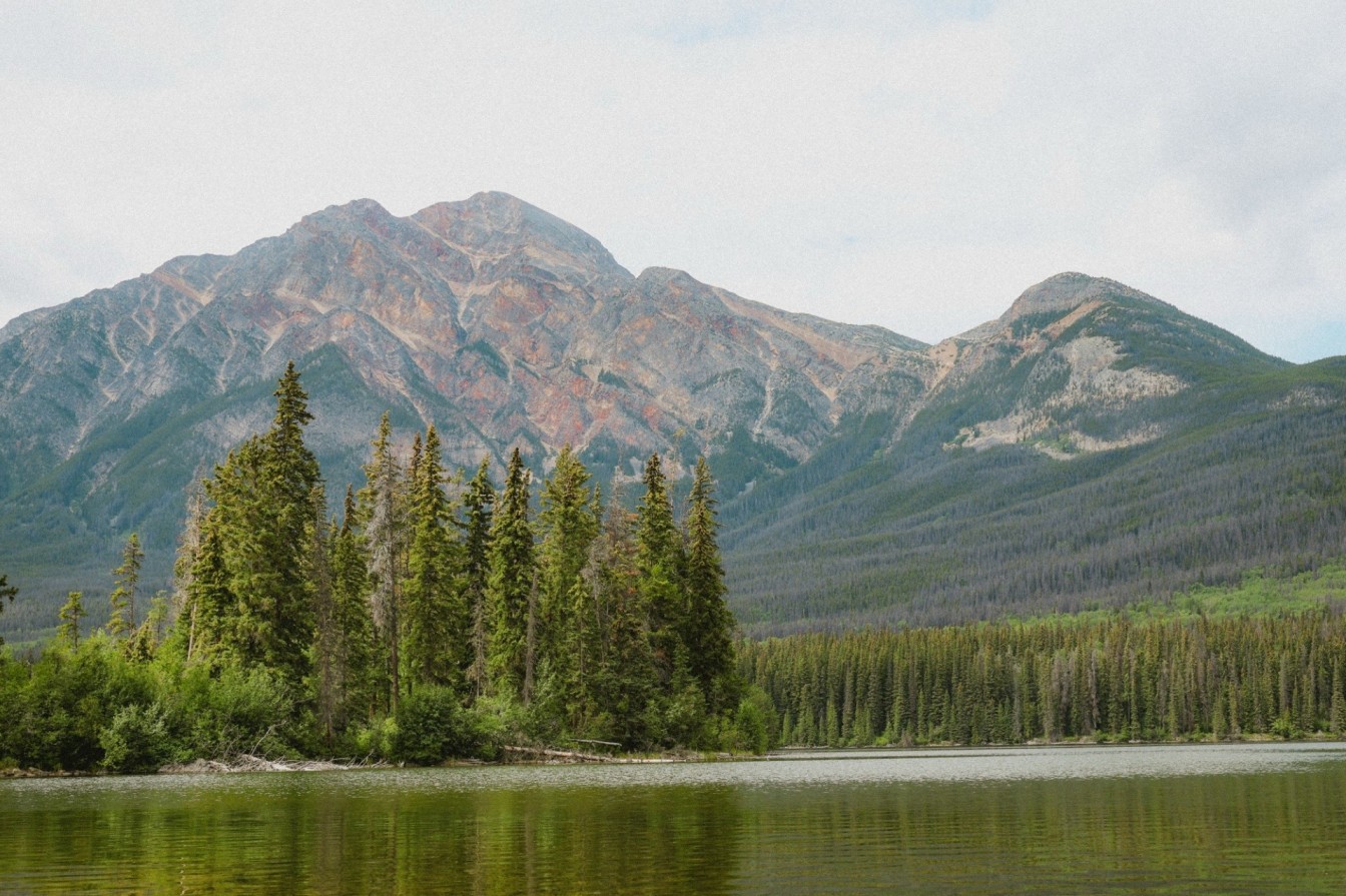 Pyramid Lake in Jasper. 