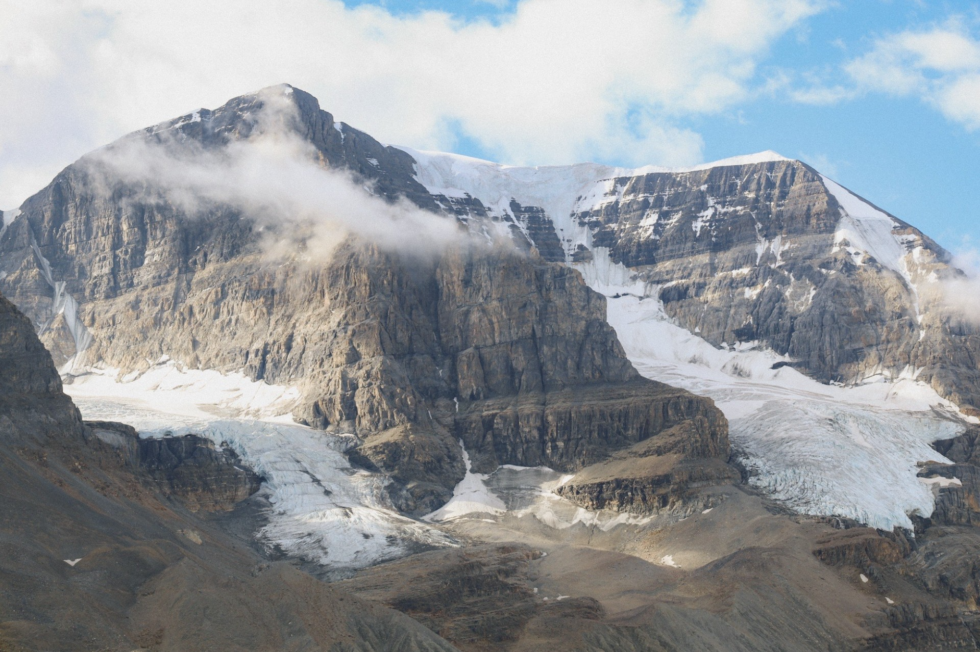 Part of the Athabasca glacier.