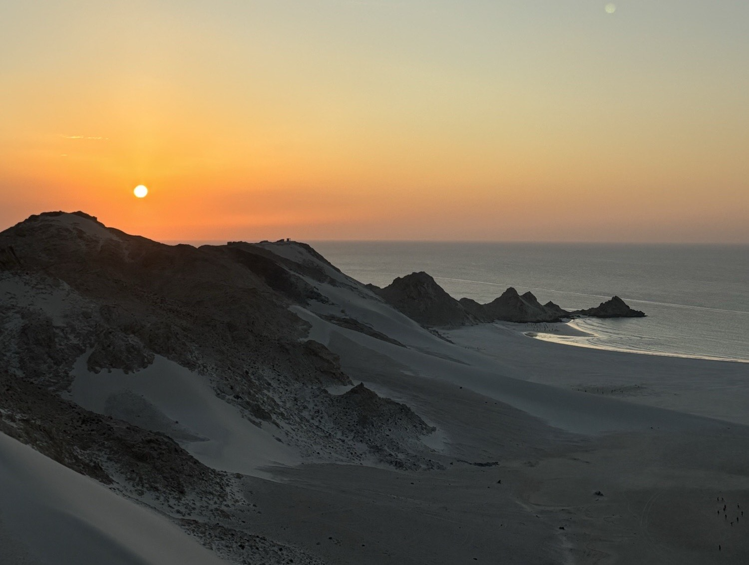 Sunset view from the lookout at Detwah Lagoon. 
