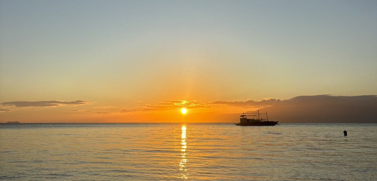 Sunset views from Paliton Beach.

