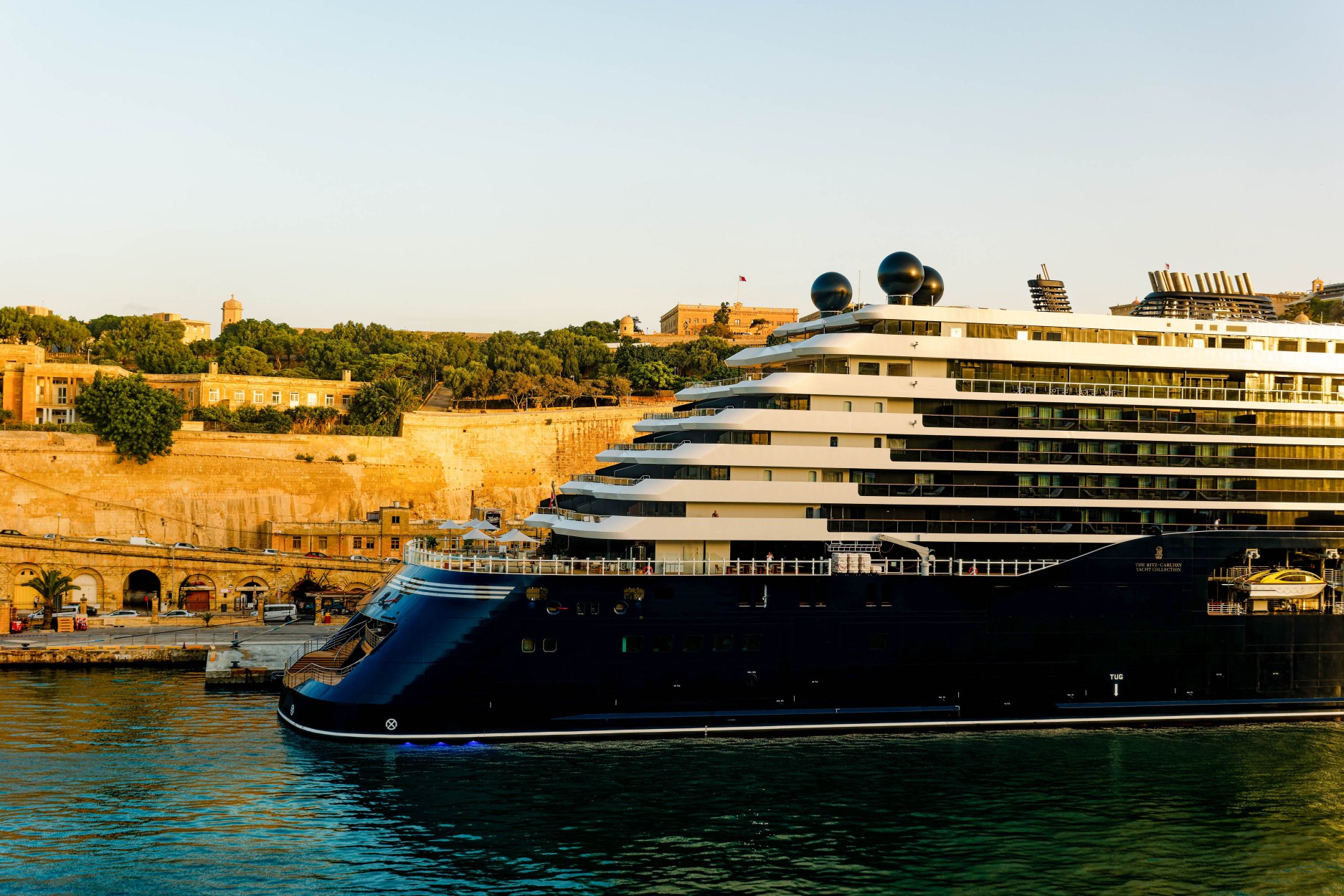 Ritz Carlton Cruise Ship in Vallatta Malta
