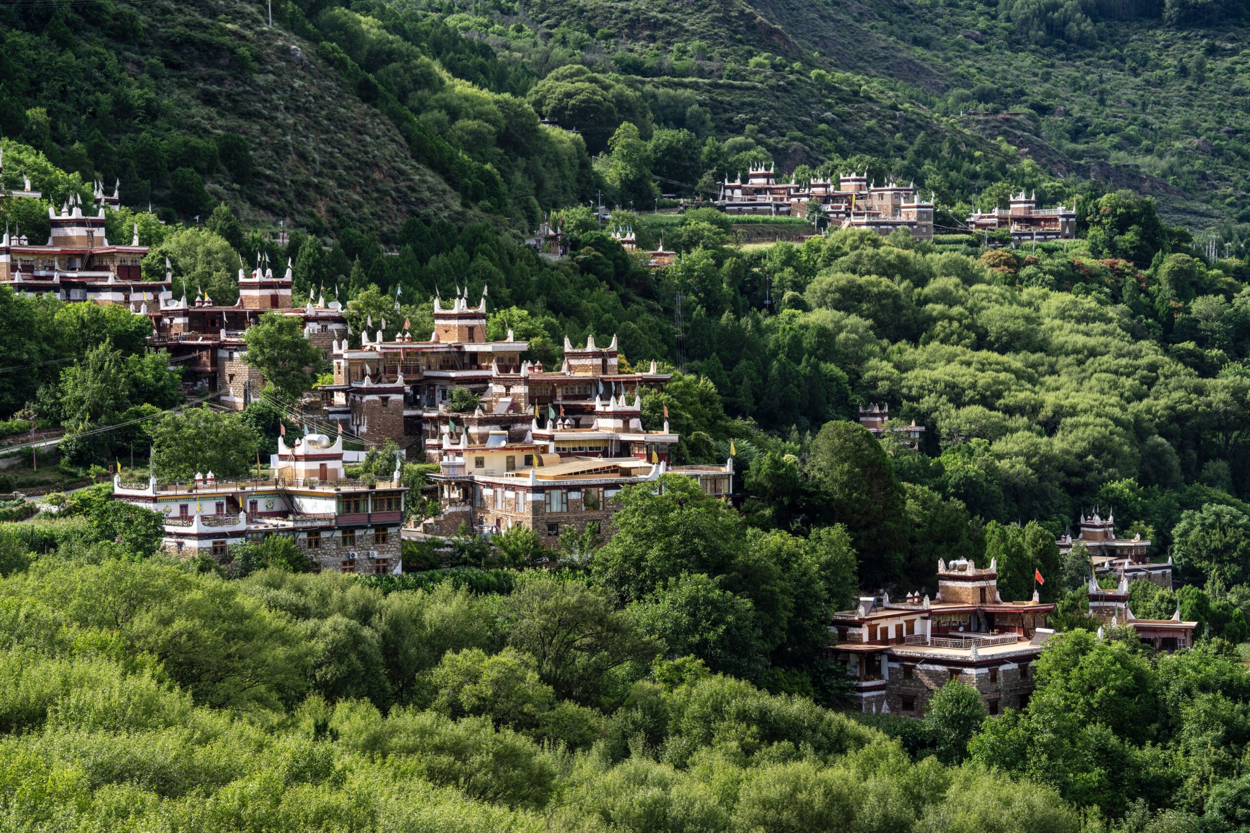 Jiaju tibetan village, Danba county, Garzê Tibetan Autonomous Prefecture, Sichuan, China - one of the world’s most earthquake-prone regions.
