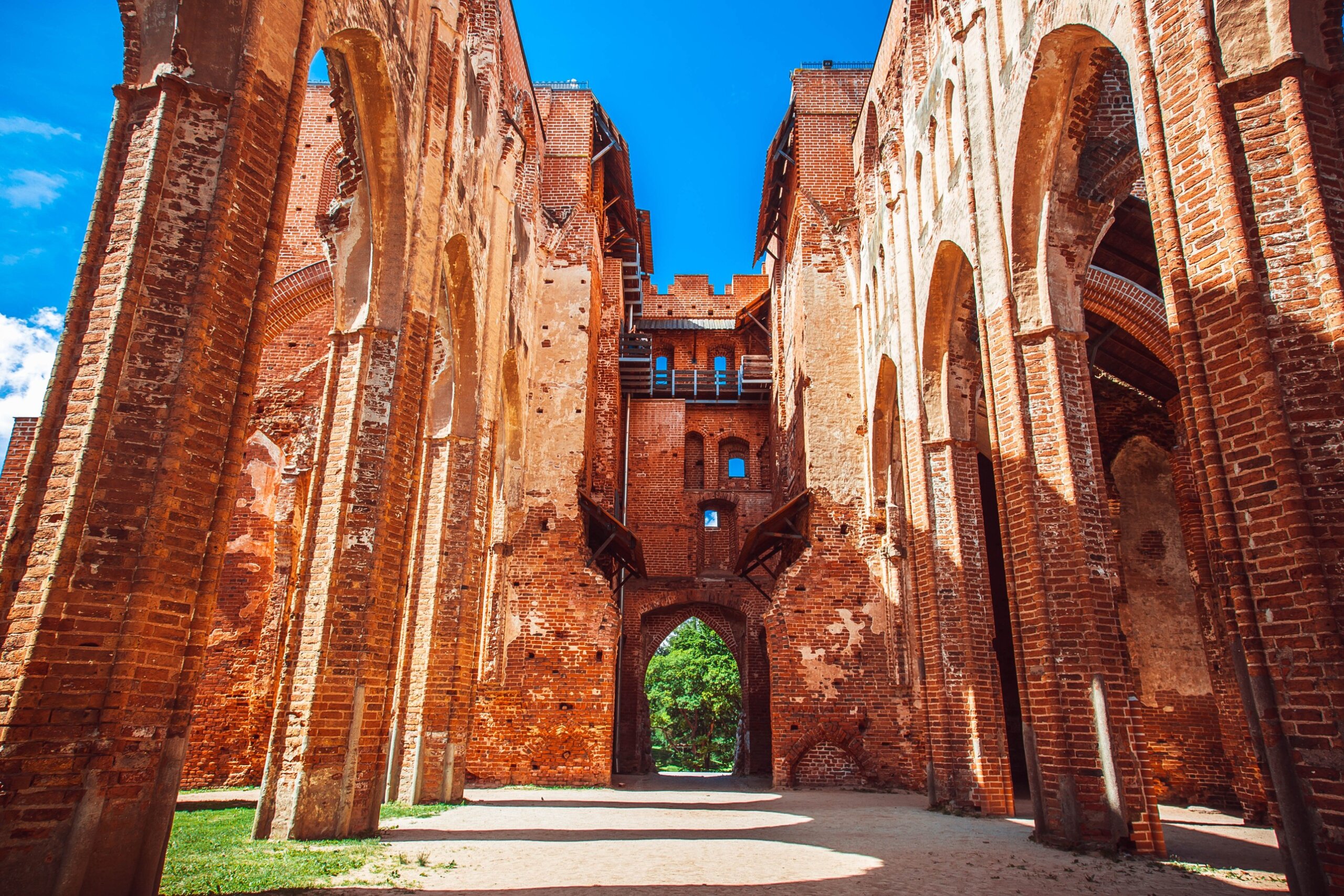 Ruins of cathedral in Tartu, Estonia
