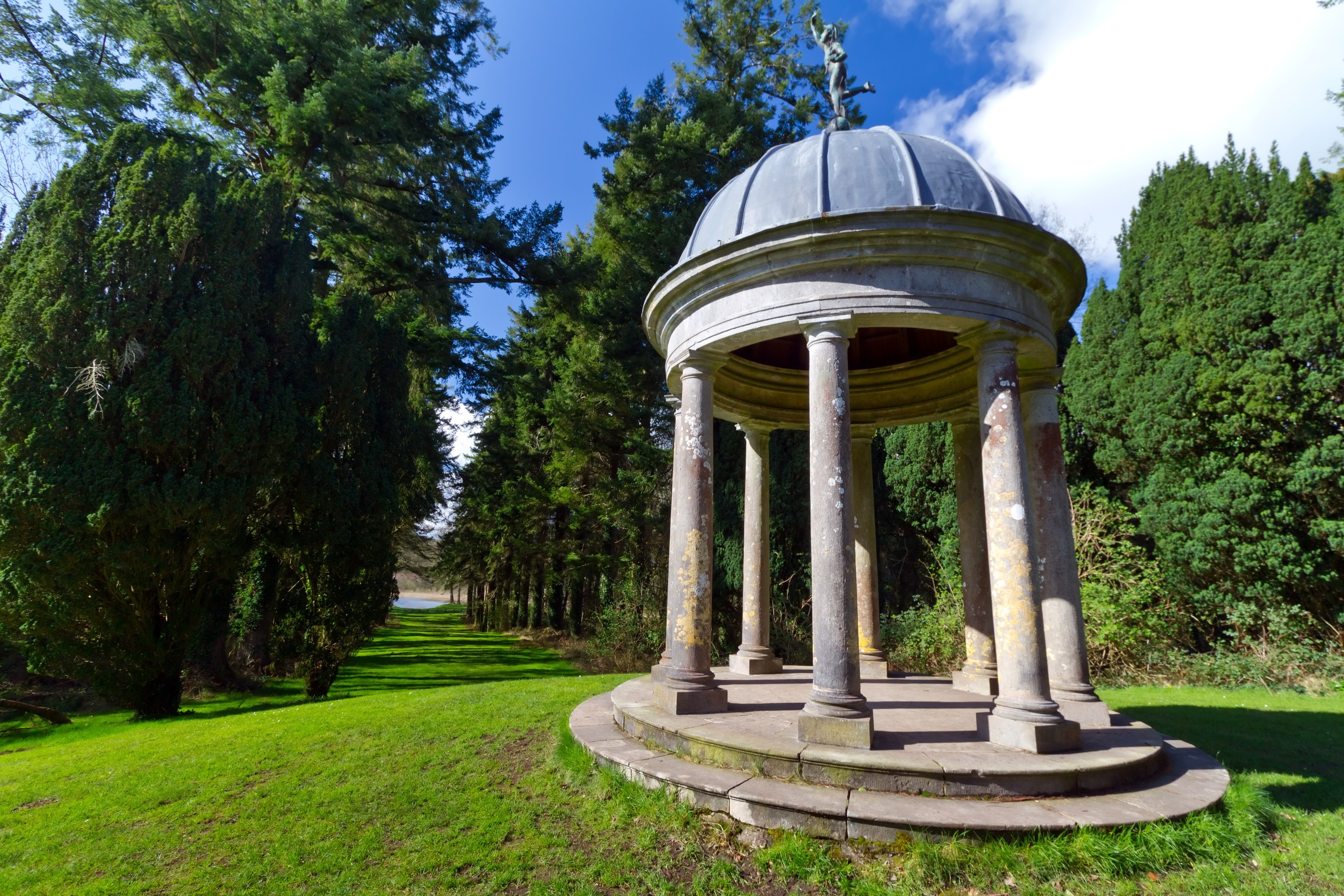 Forest bathing at Dromoland Castle stone pavilion