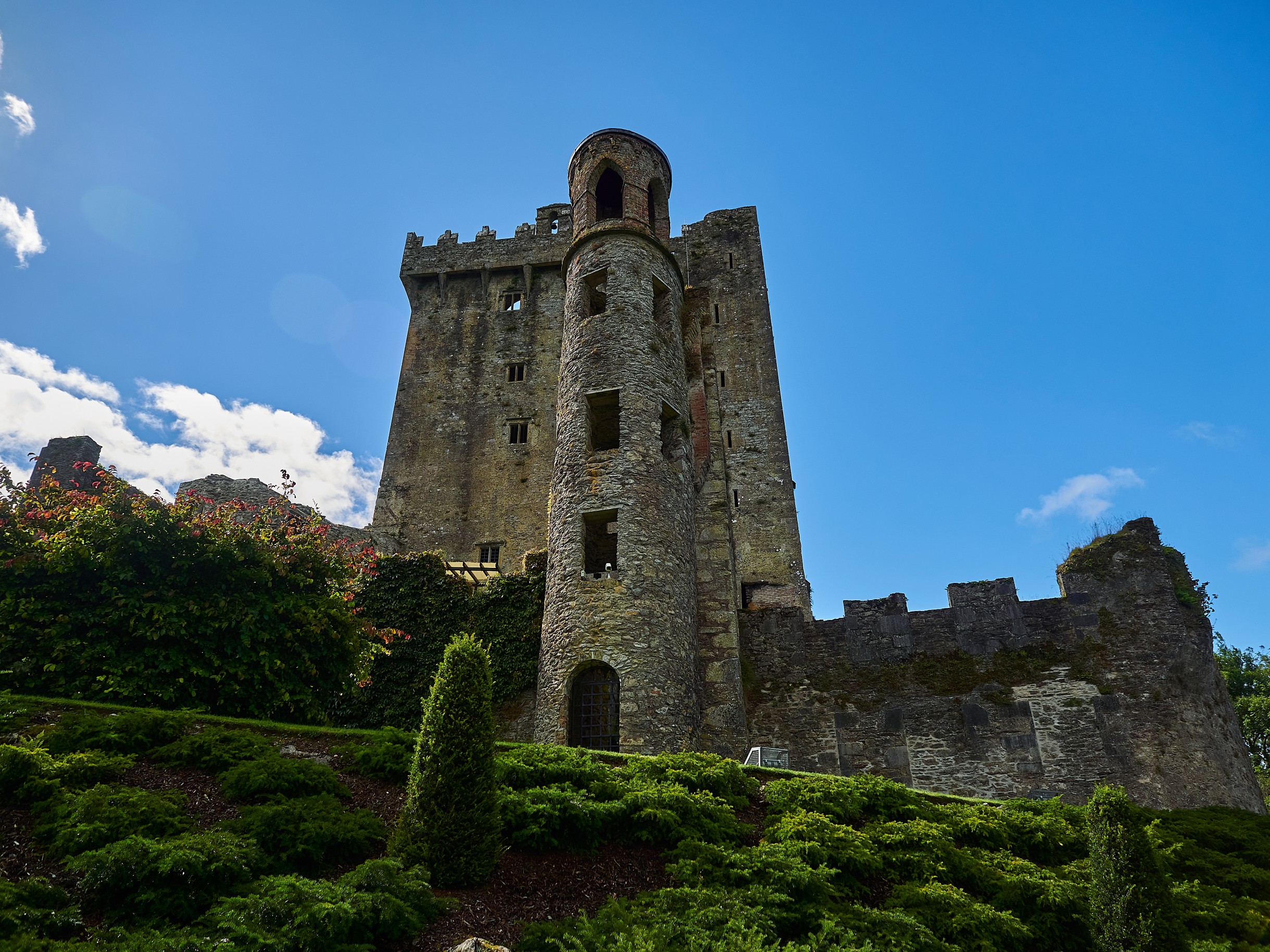 exterior of the popular ancient and medieval Blarney Castle