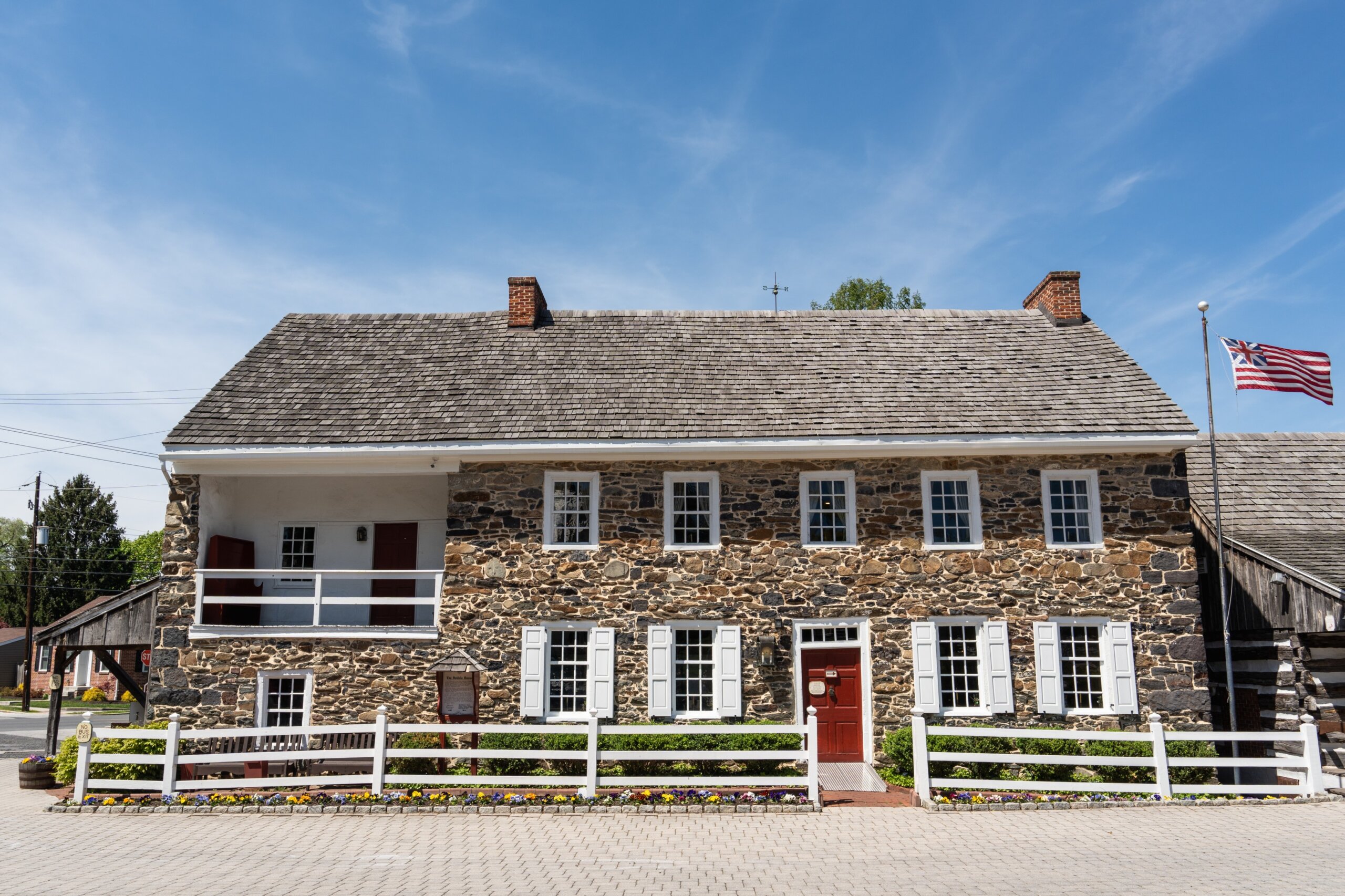 Gettysburg, PA - April 23, 2024: The Dobbin House is believed to be the first station of the Underground Railroad north of the Mason-Dixon Line. It is now a restaurant and tavern.