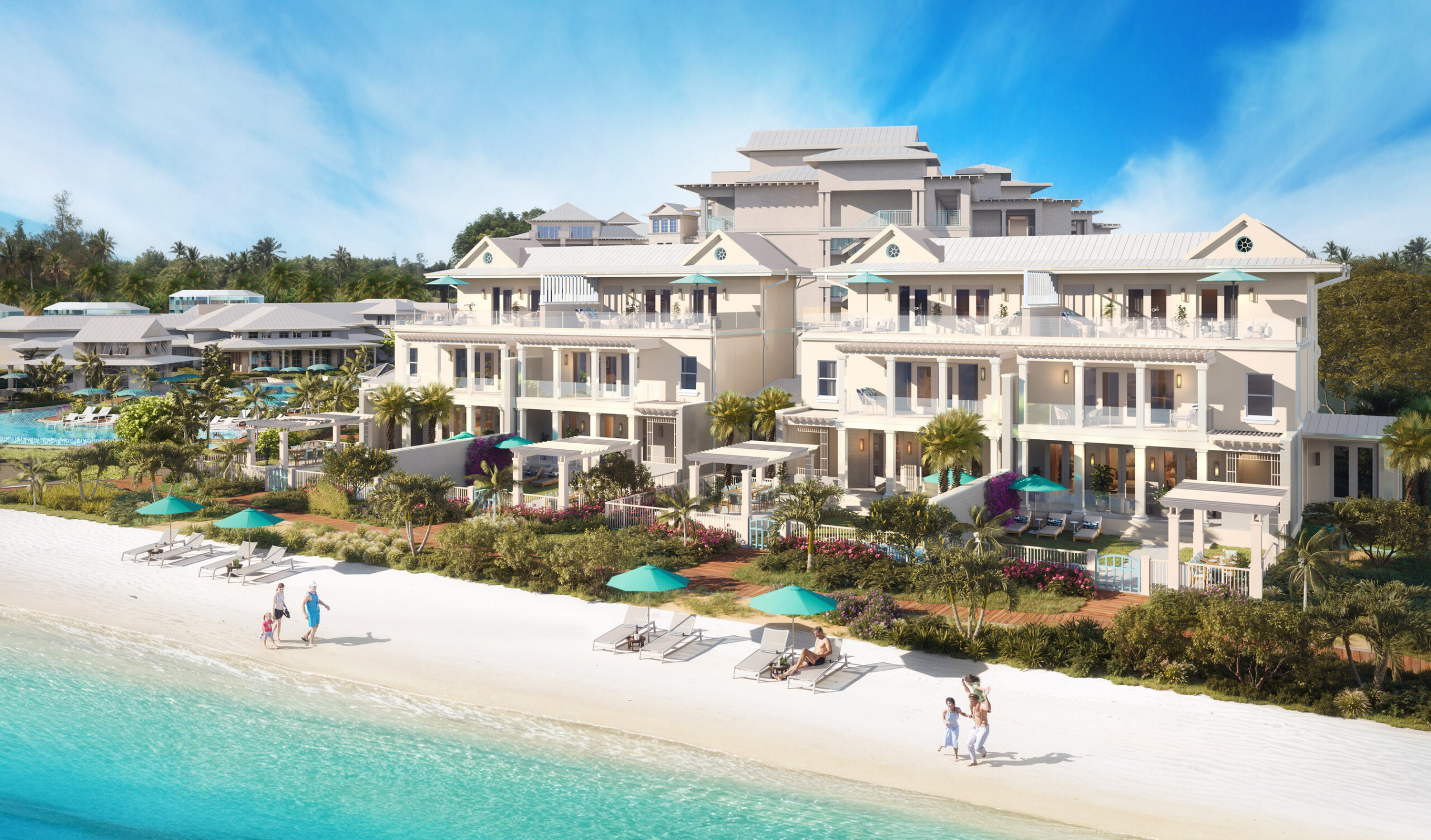 The three-story Treasure Beach CrystalSky Reserve Villas will welcome groups of up to 10 with four bedrooms, complete with a private pool and rooftop deck for gathering.