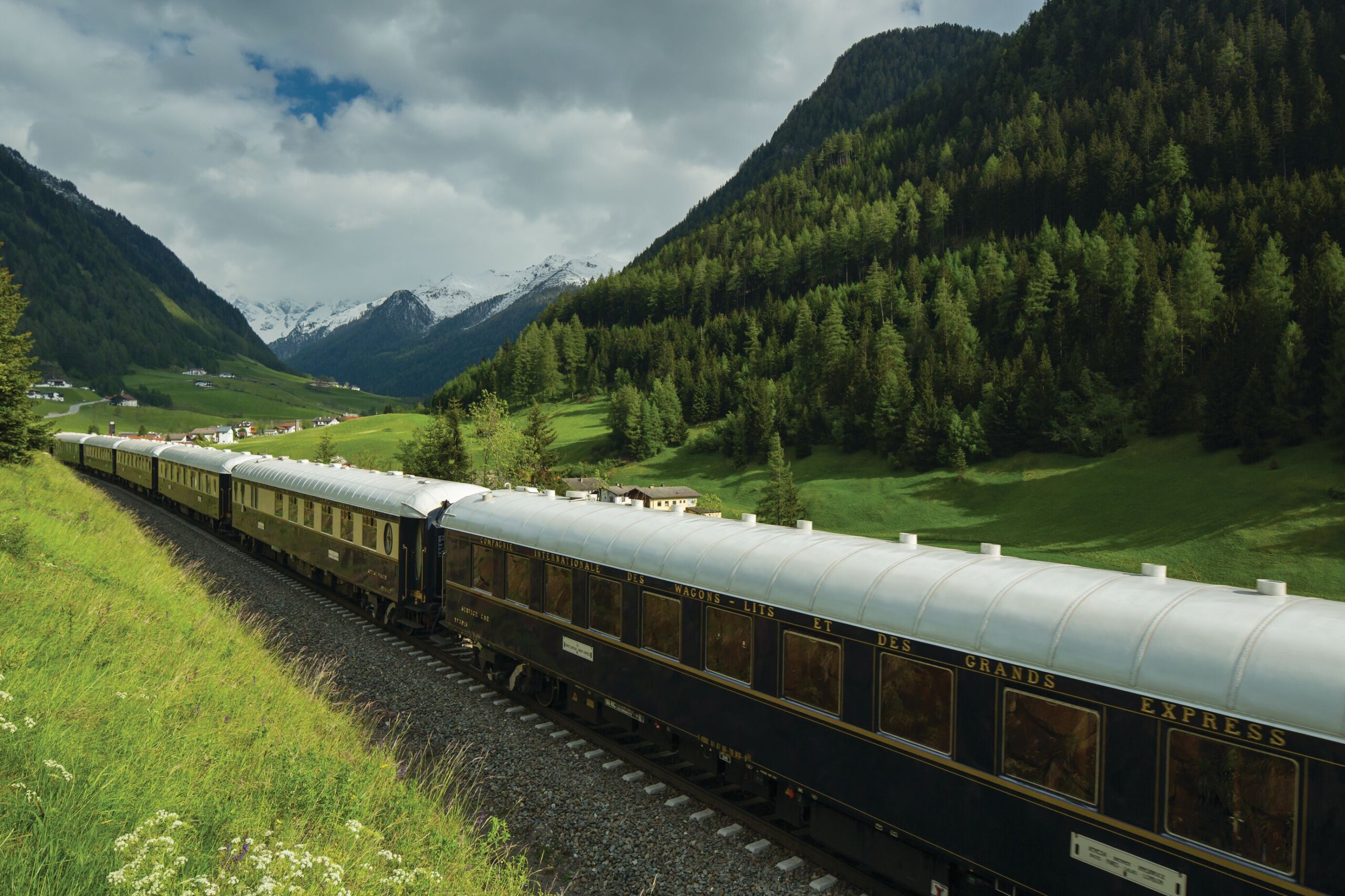 The Venice Simplon-Orient-Express crossing Europe — a luxury retirement bucket list trip for retirees.