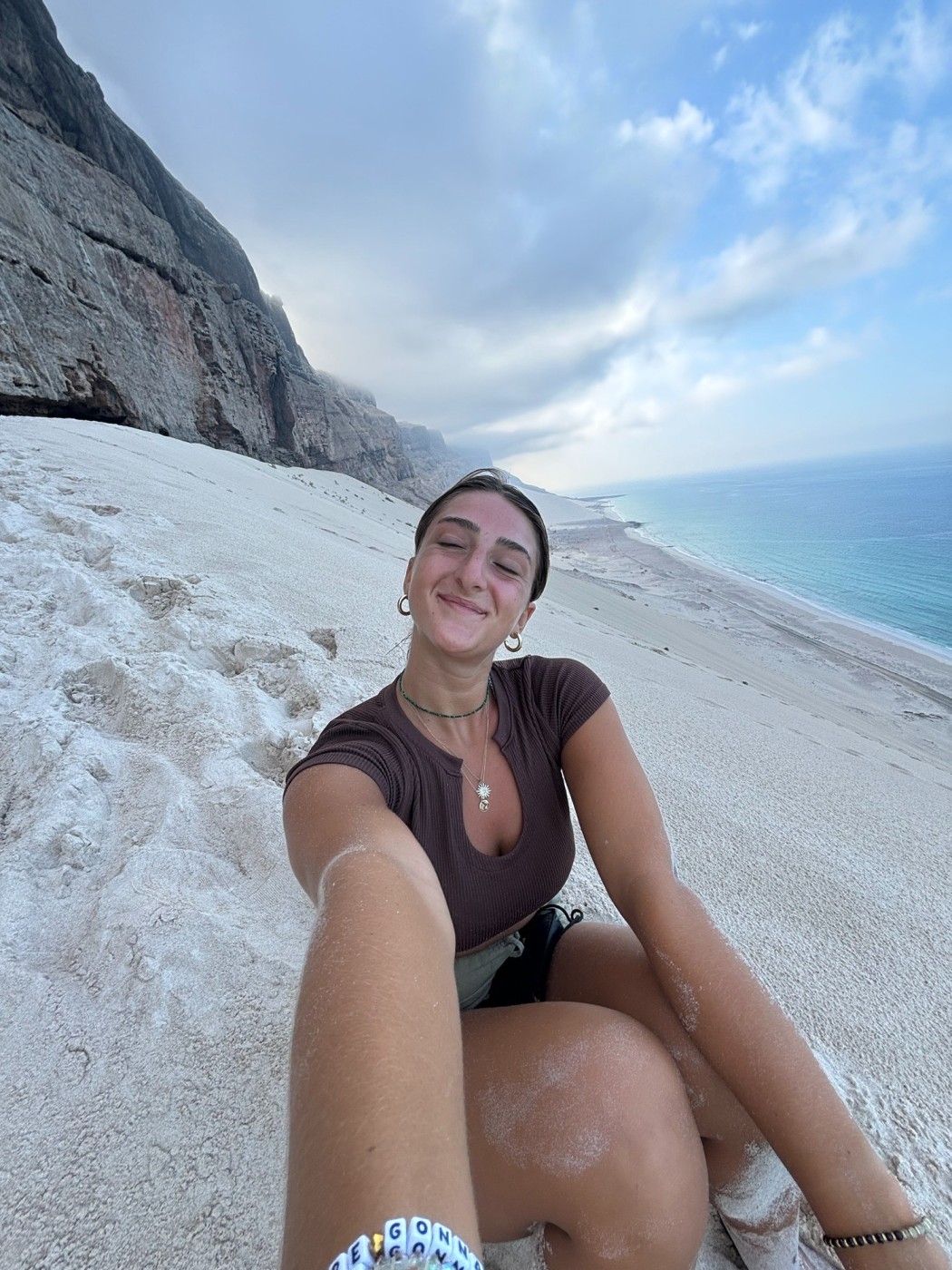 Staring out into the vast ocean and island landscapes with no one in sight on Socotra Island. 