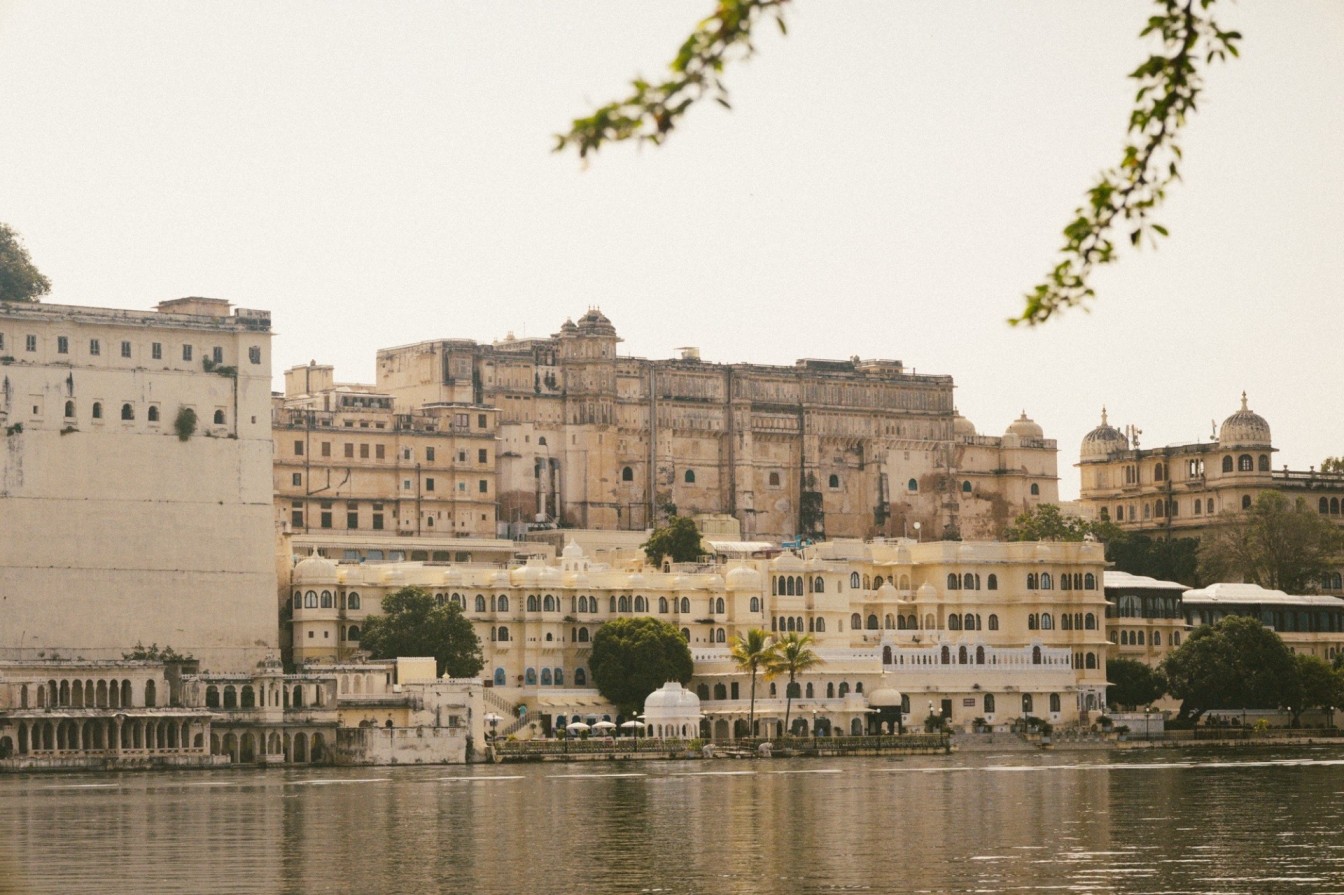 Views from the lake front of Lake Pichola