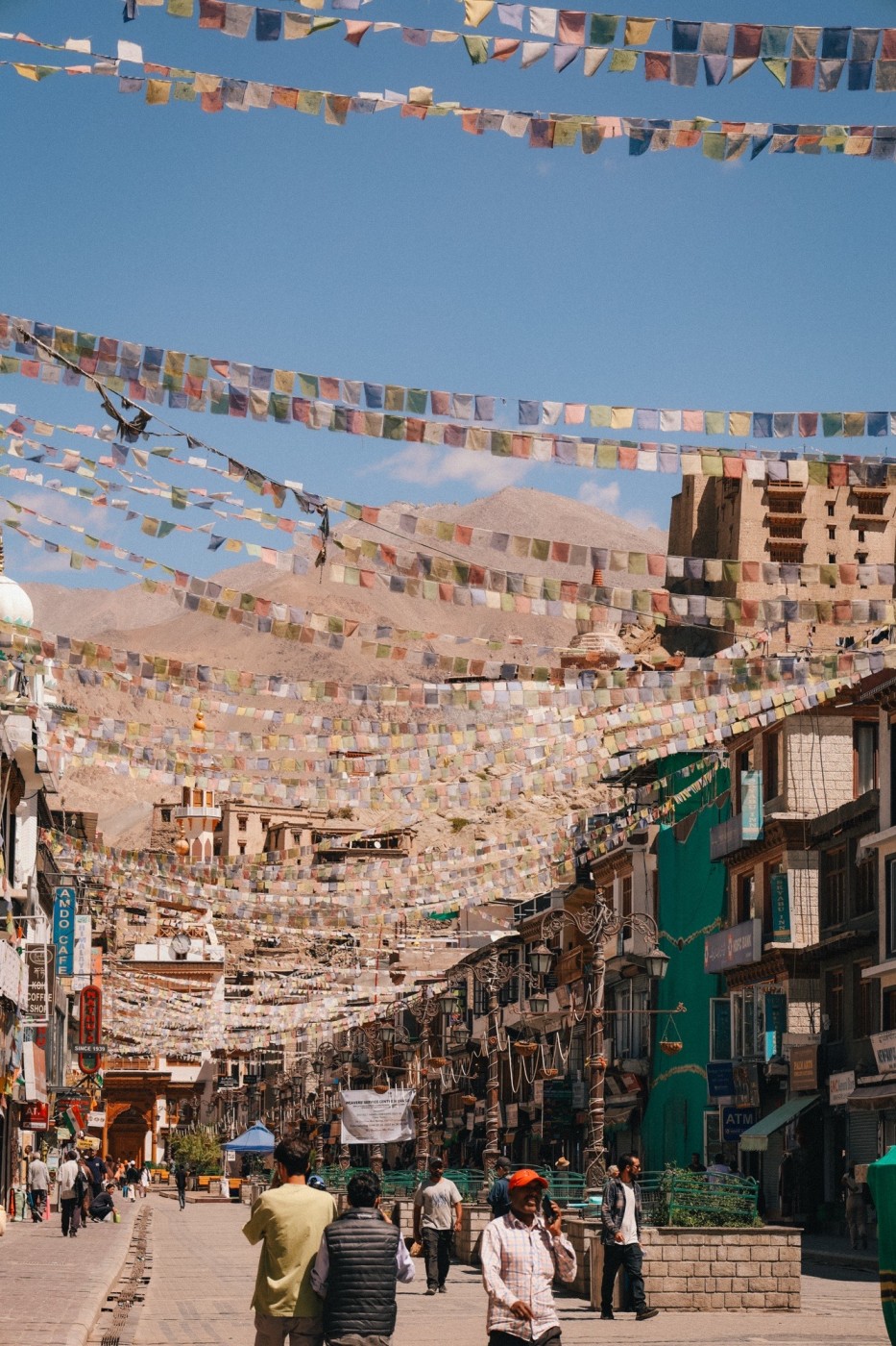 Main Bazzar in Leh, Ladakh. 
