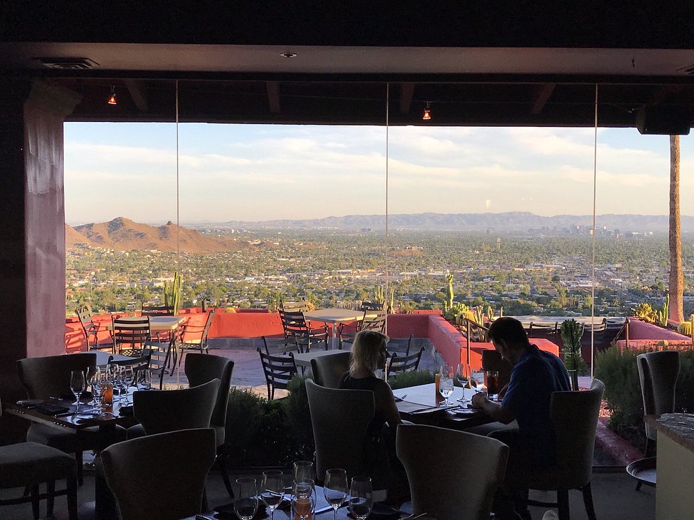 Interior of Different Pointe of View restaurant in Arizona