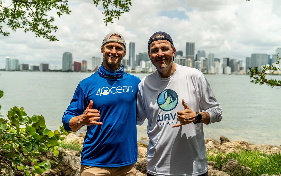 Eightpoint CEO Deniz Gezgin and 4ocean CEO Alex Schulze.