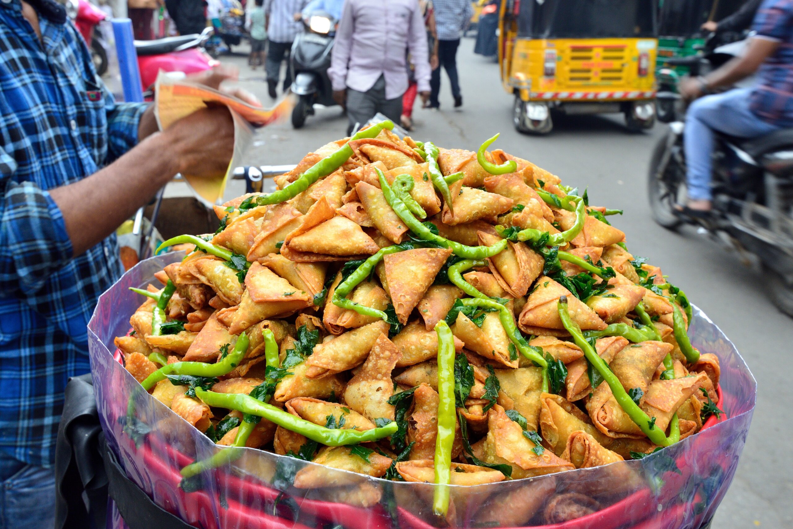 Street food in India, Samosa
