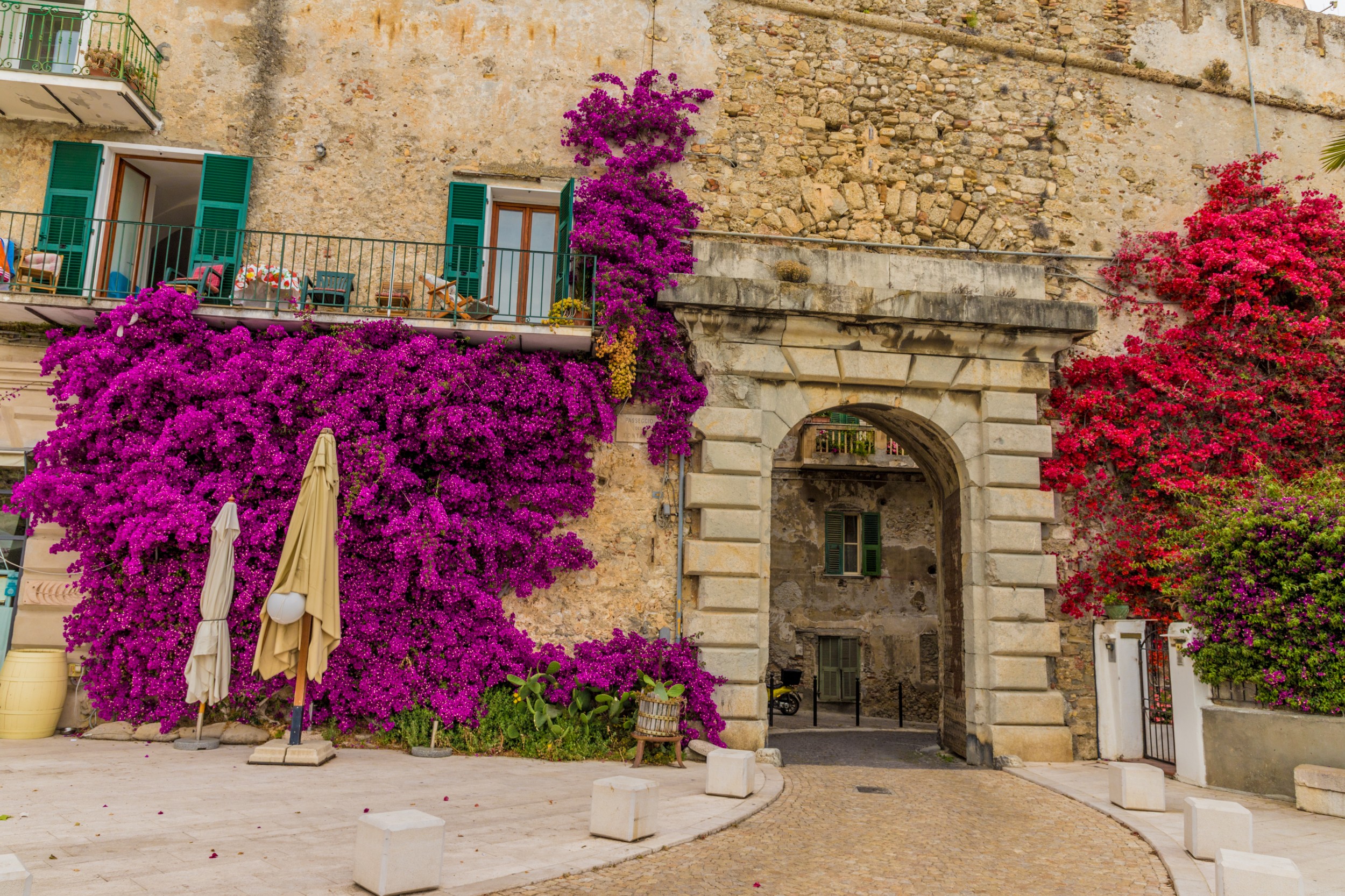 A typical view in Ventimiglia Italy
