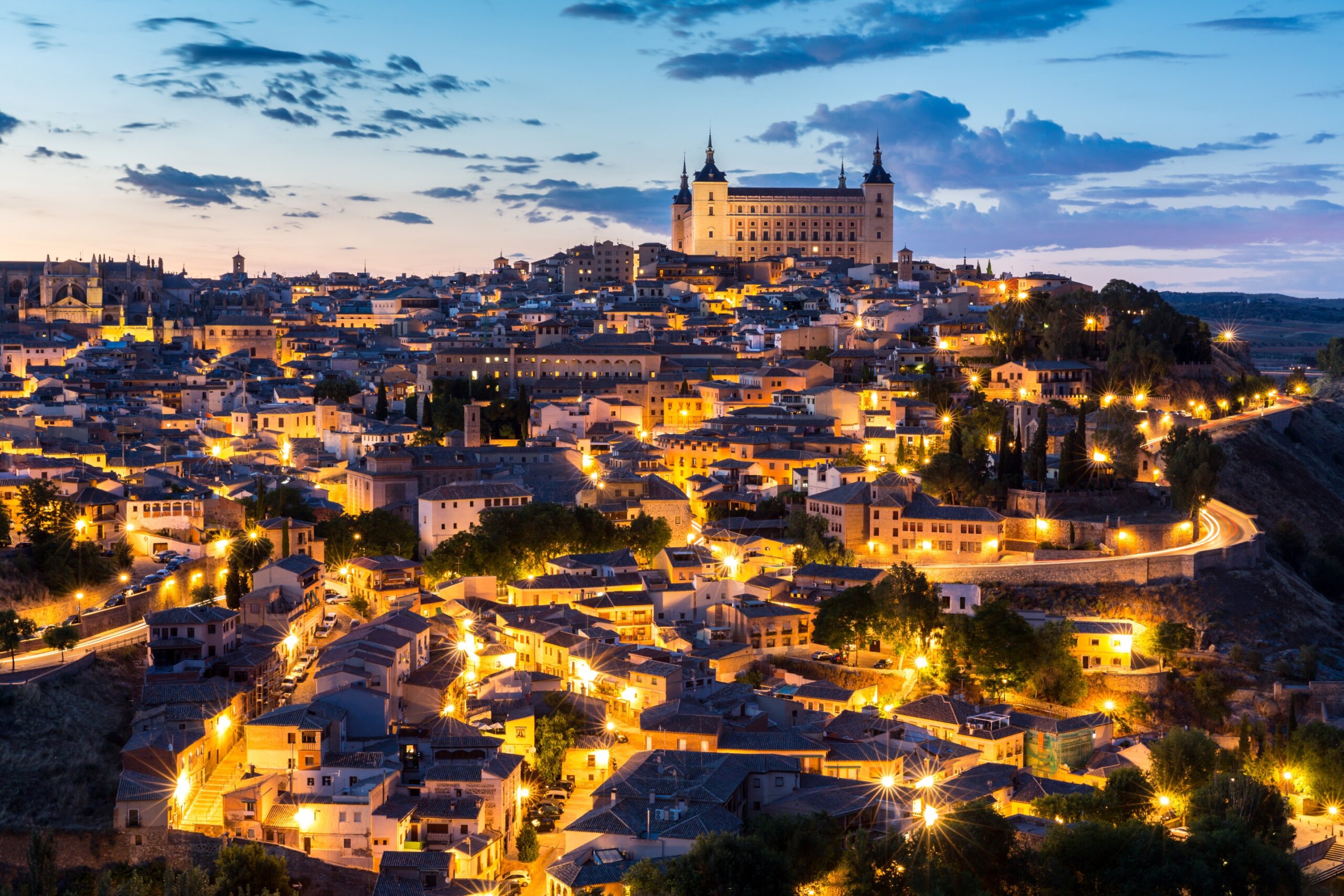 Toledo at dusk Spain
