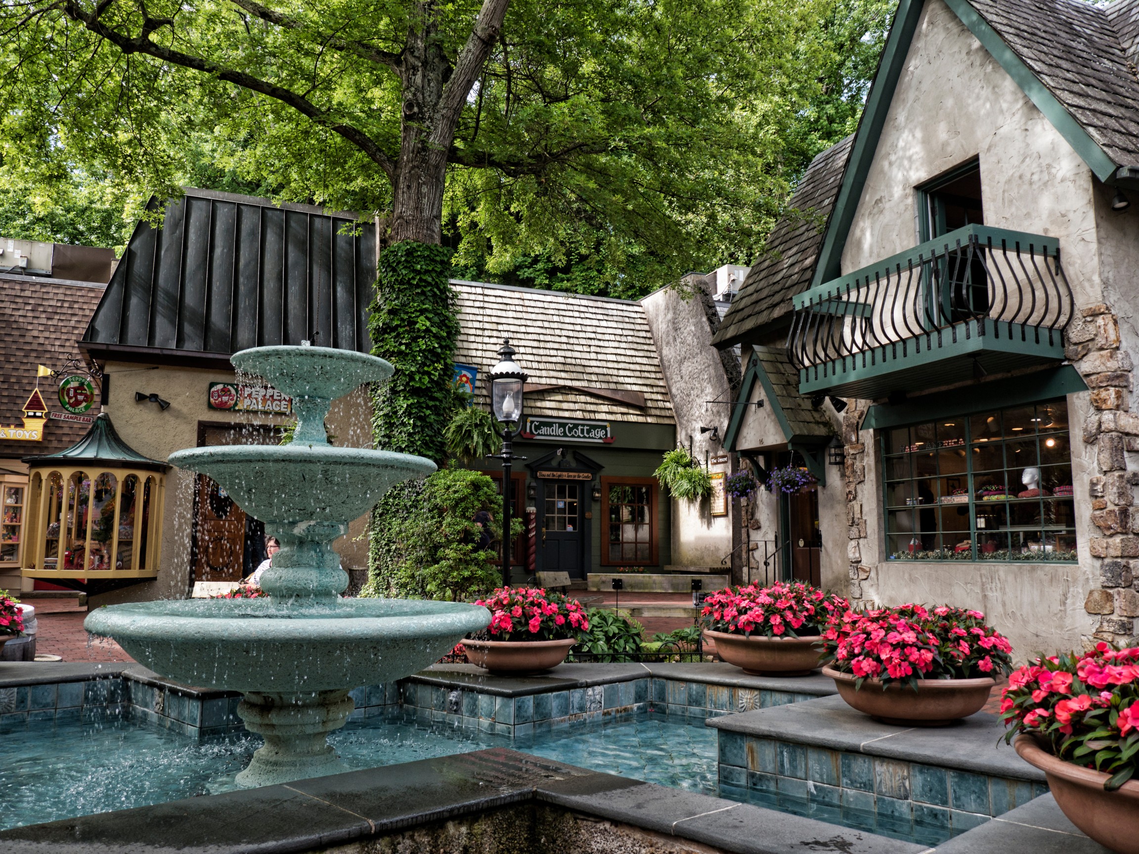 Quiet Corner in the holiday resort of Gatlinburg in Tennessee USA
