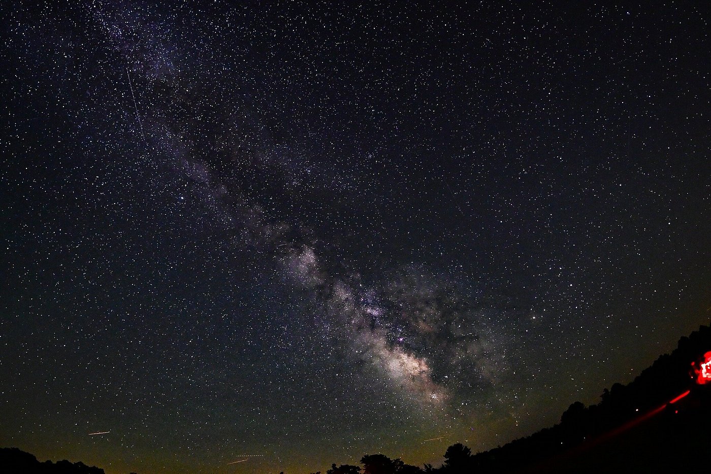 Stunning view of the stars in Cherry Springs State Park, Pennsylvania
