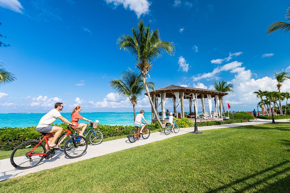 Beach Family Bike Ride at Beaches Turks & Caicos