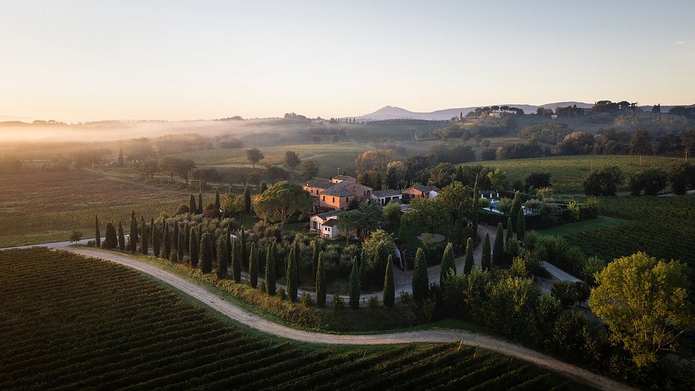 Ariel view of Borgo San Vincenzo