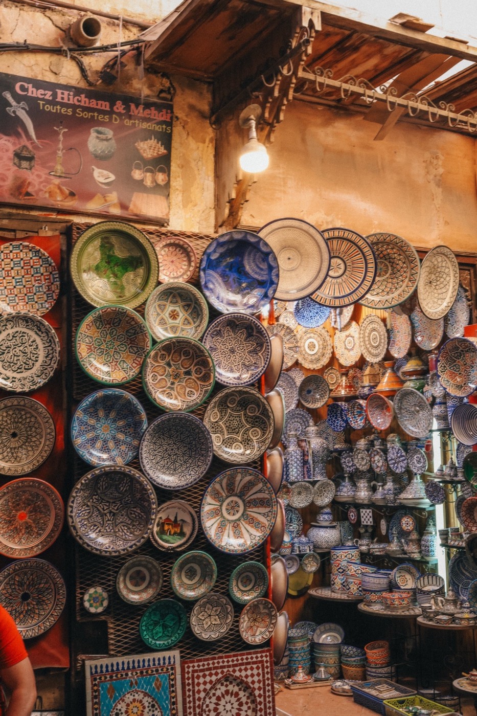 Ceramic shop in Fes.