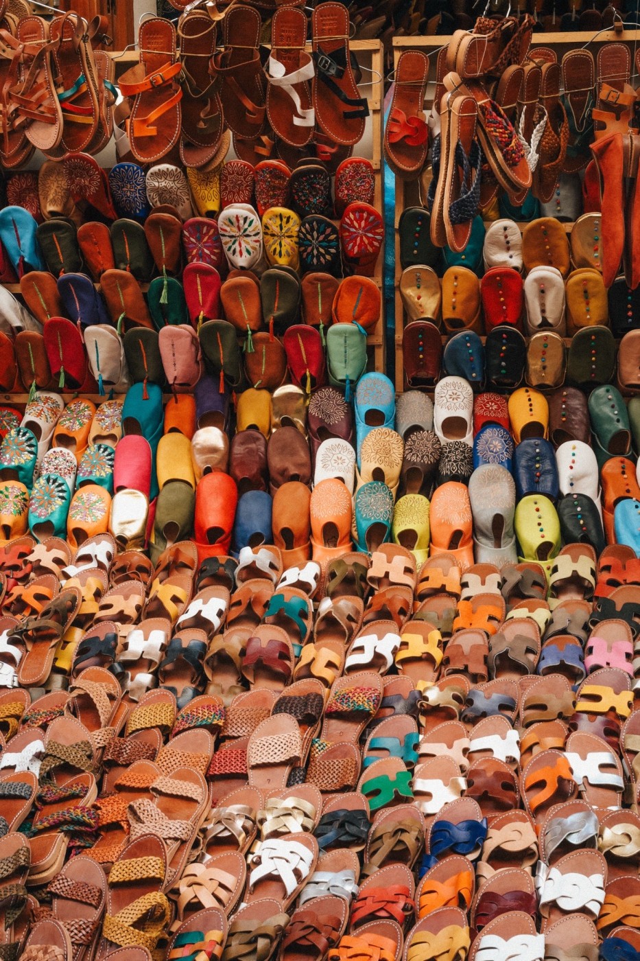 Shoe shop in Fes. 
